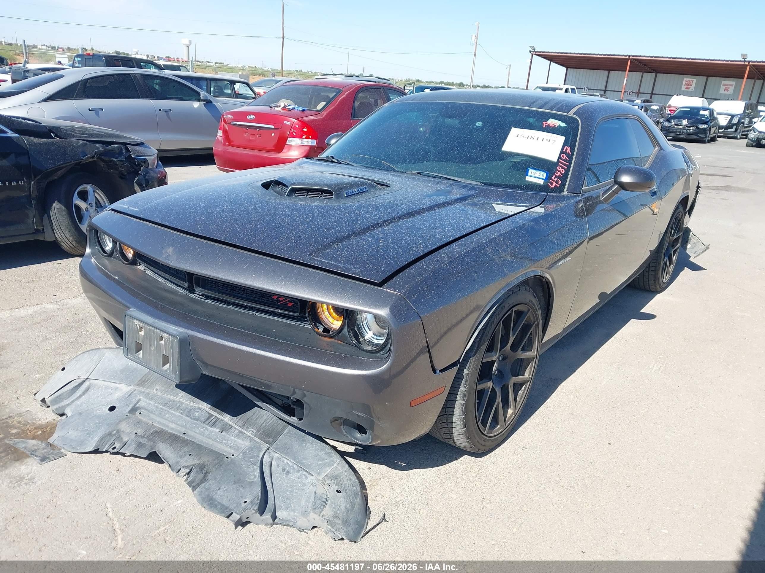 2015 Dodge Challenger R/t Shaker Gray vin: 2C3CDZATXFH889008