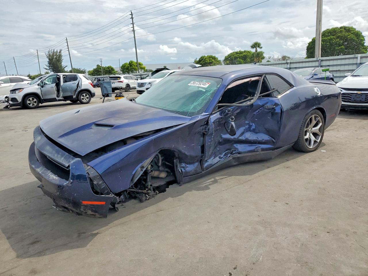 2015 Dodge Challenger Sxt Plus Синий vin: 2C3CDZBG0FH724182