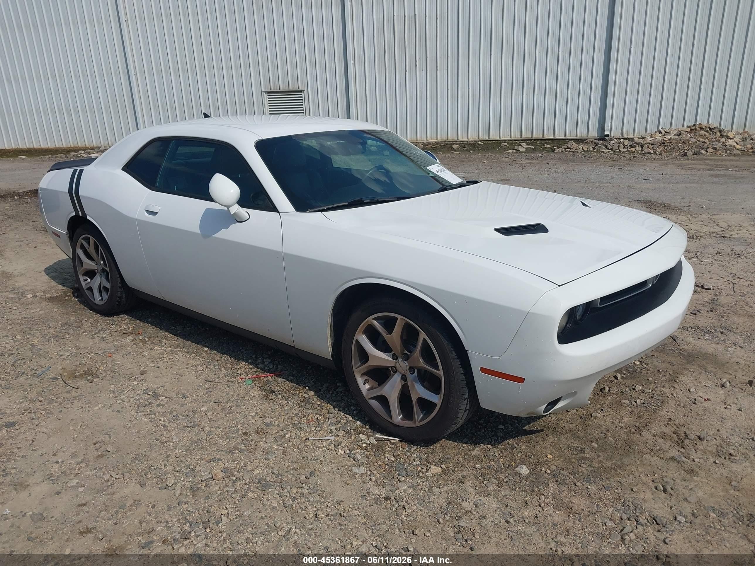 2015 Dodge Challenger Sxt Plus White vin: 2C3CDZBG0FH805053