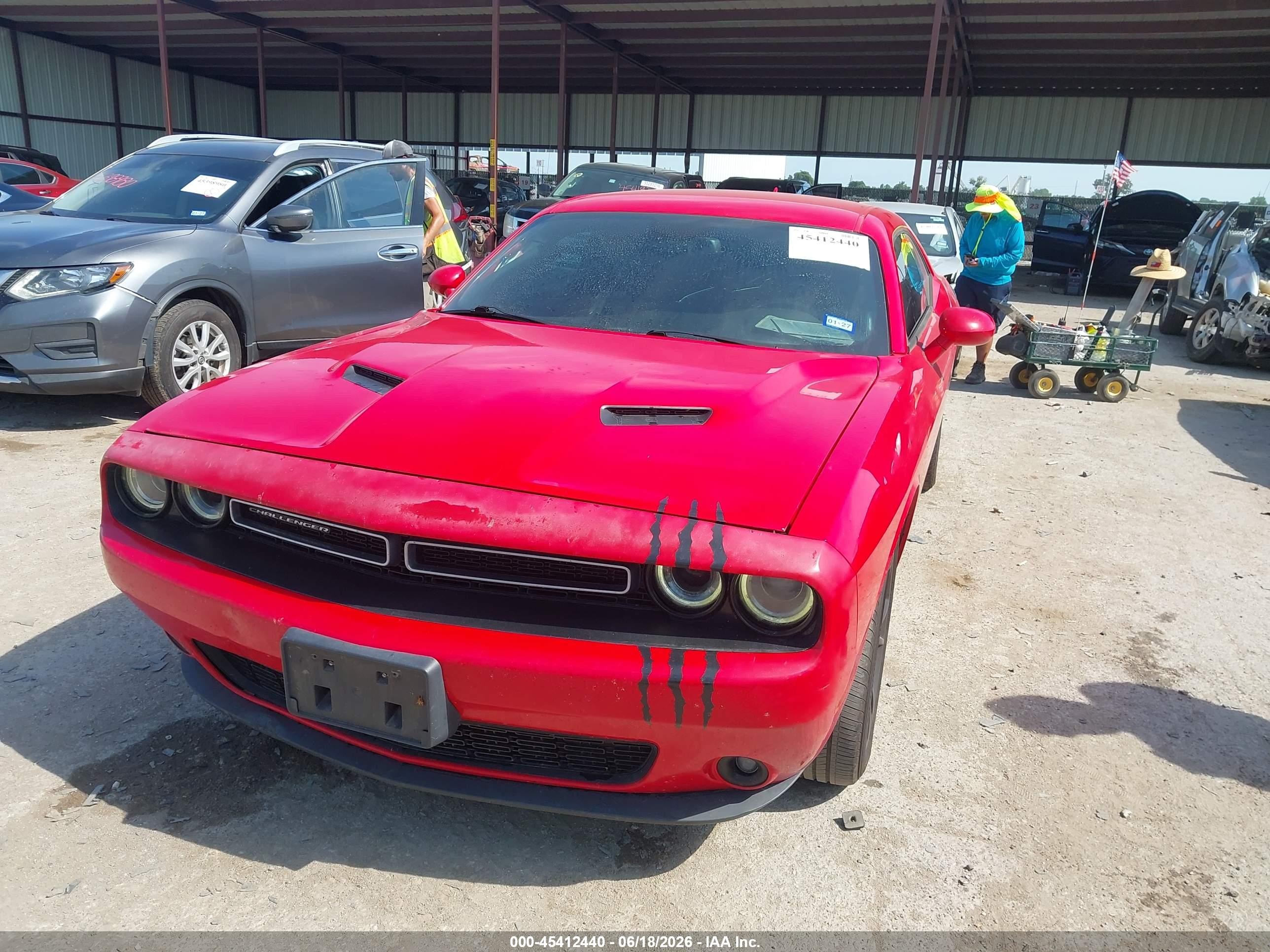 2015 Dodge Challenger Sxt Plus Red vin: 2C3CDZBG1FH788988