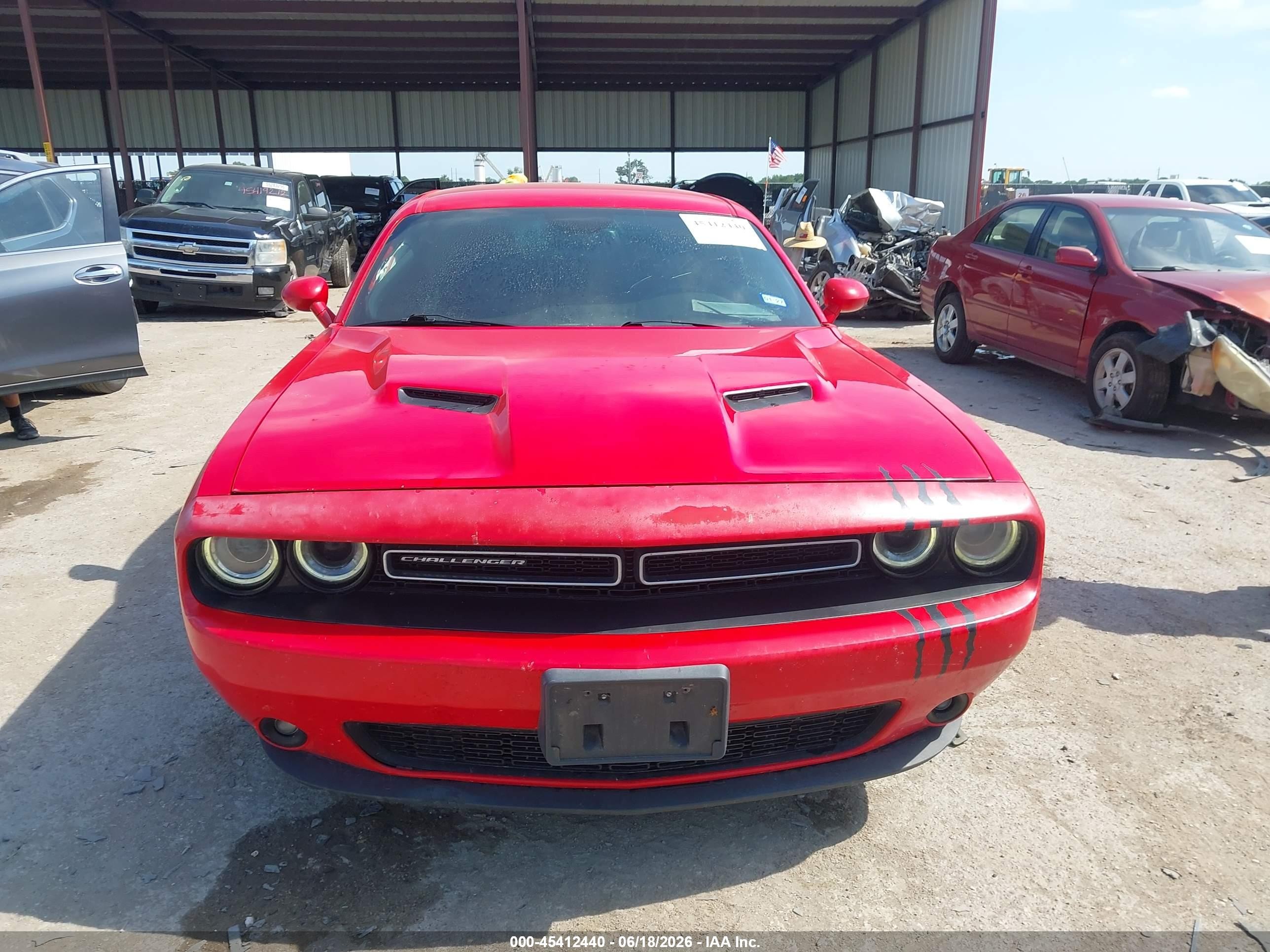 2015 Dodge Challenger Sxt Plus Red vin: 2C3CDZBG1FH788988