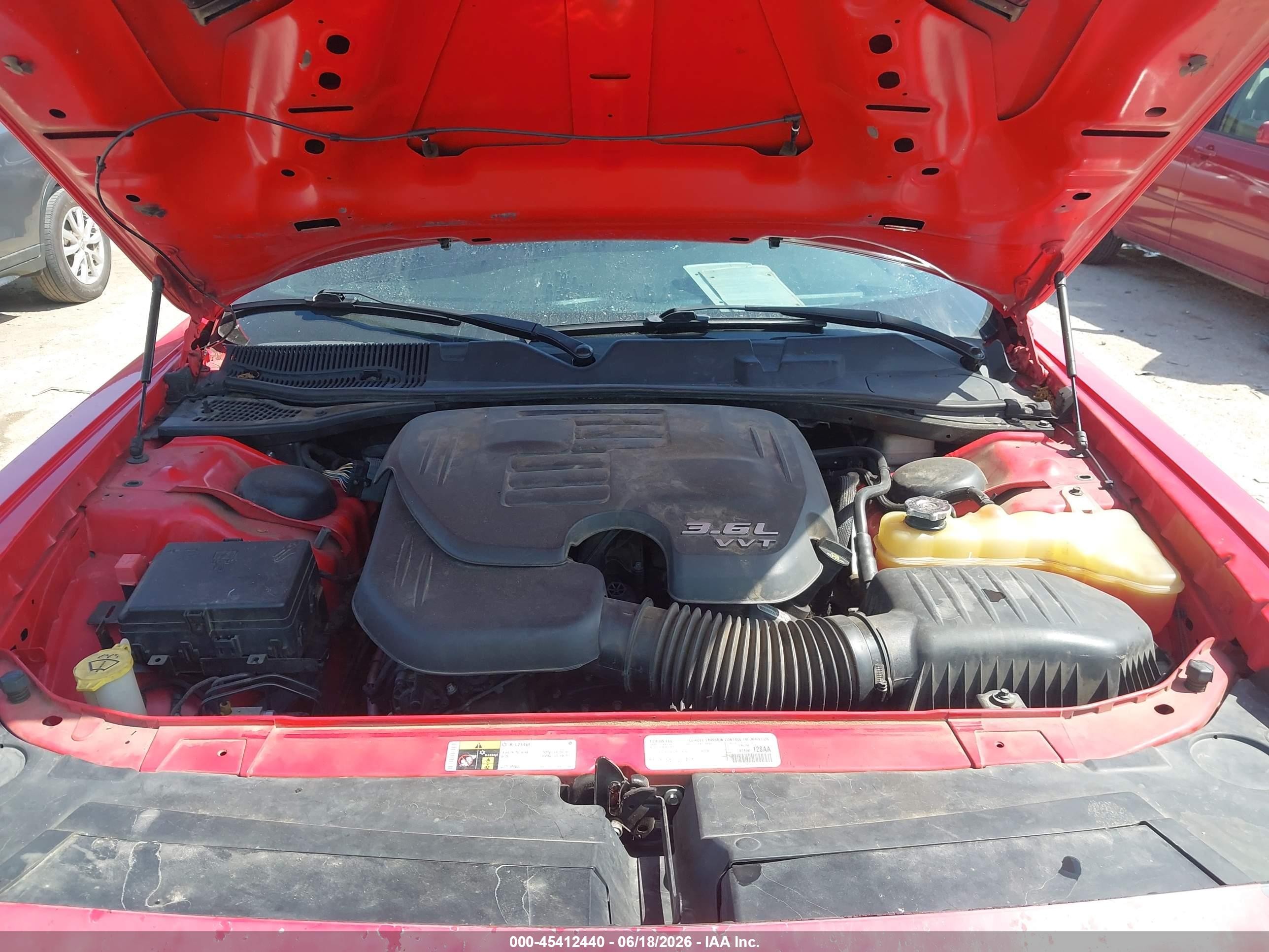 2015 Dodge Challenger Sxt Plus Red vin: 2C3CDZBG1FH788988