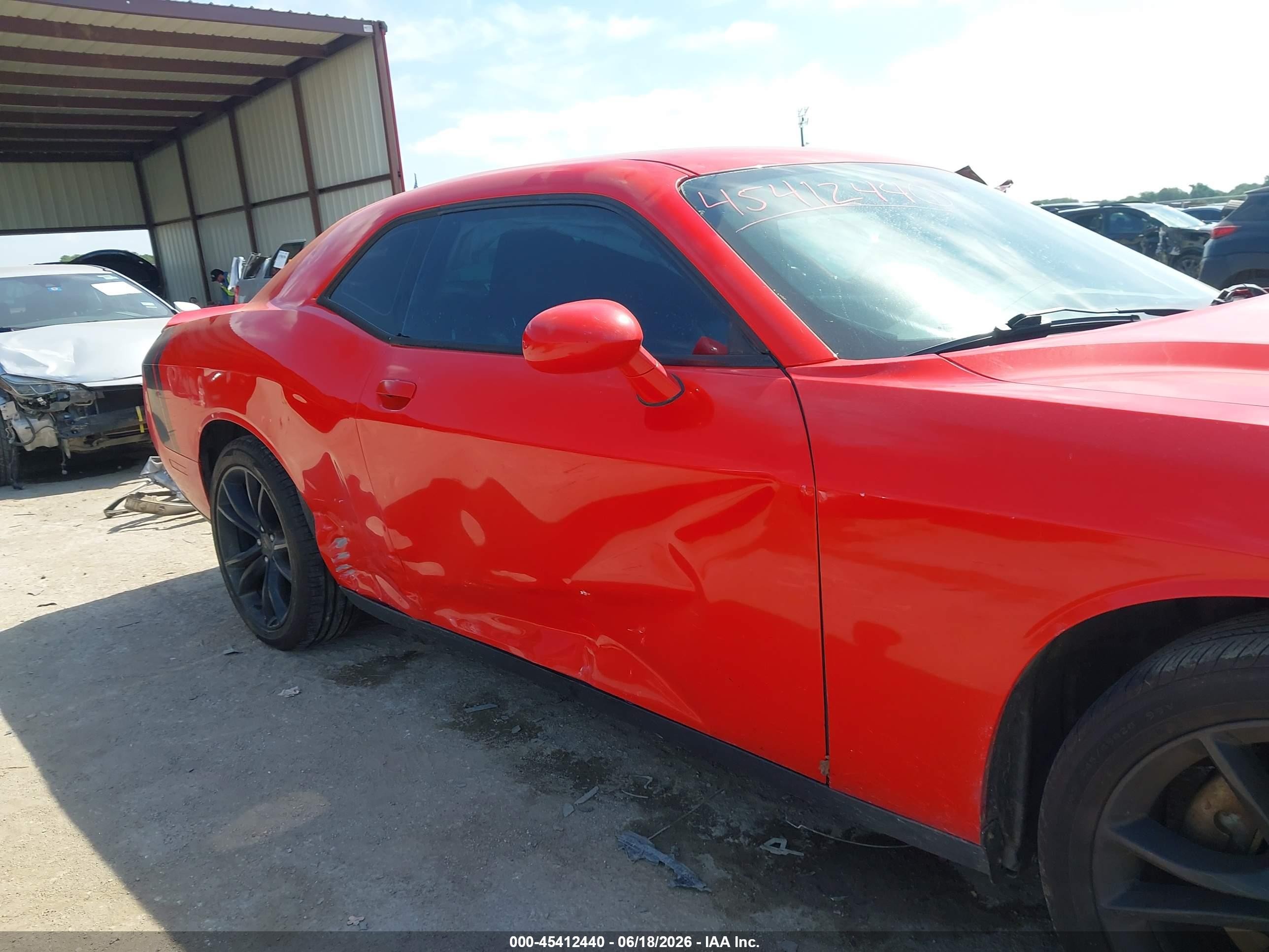 2015 Dodge Challenger Sxt Plus Red vin: 2C3CDZBG1FH788988