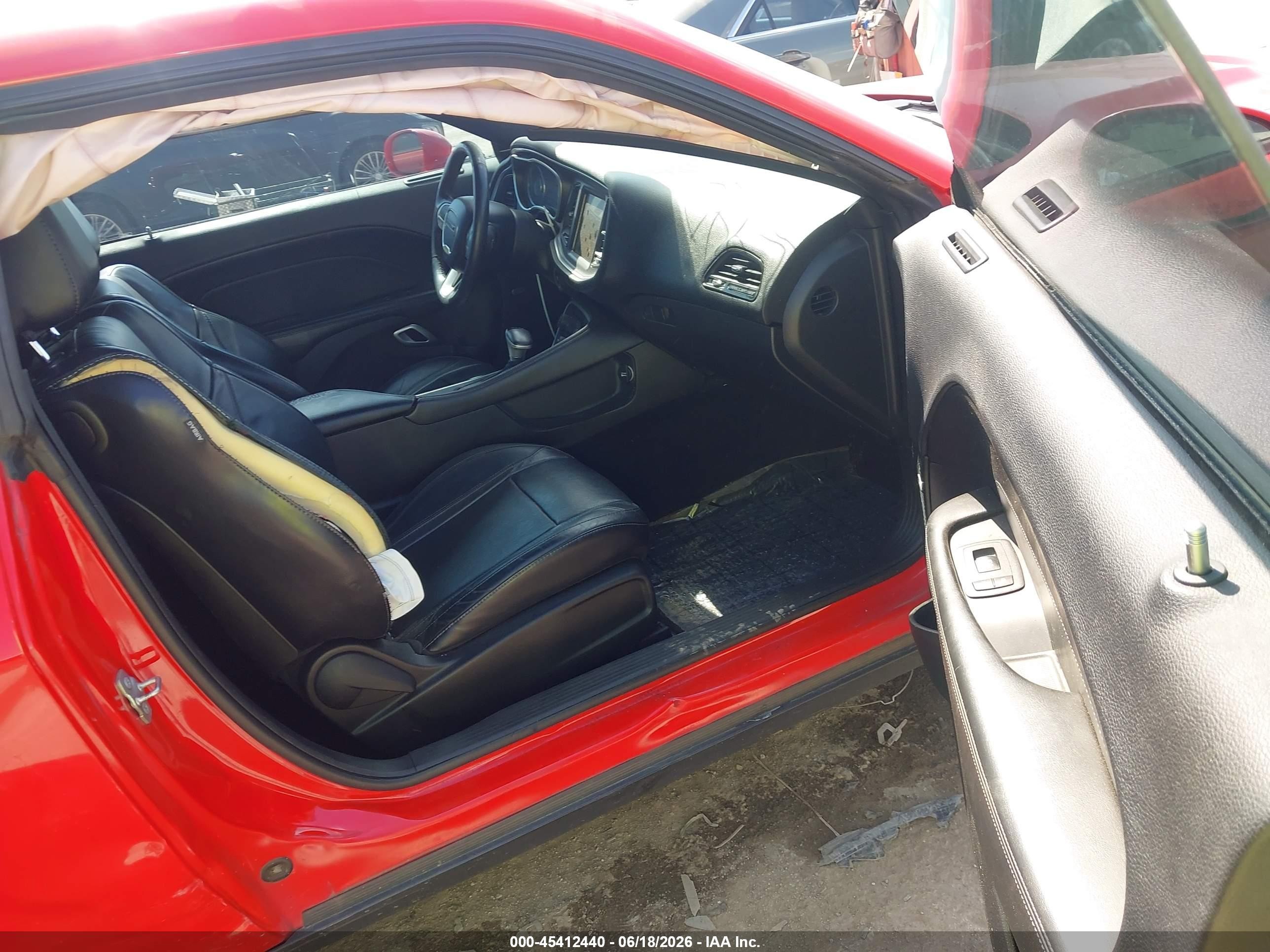 2015 Dodge Challenger Sxt Plus Red vin: 2C3CDZBG1FH788988