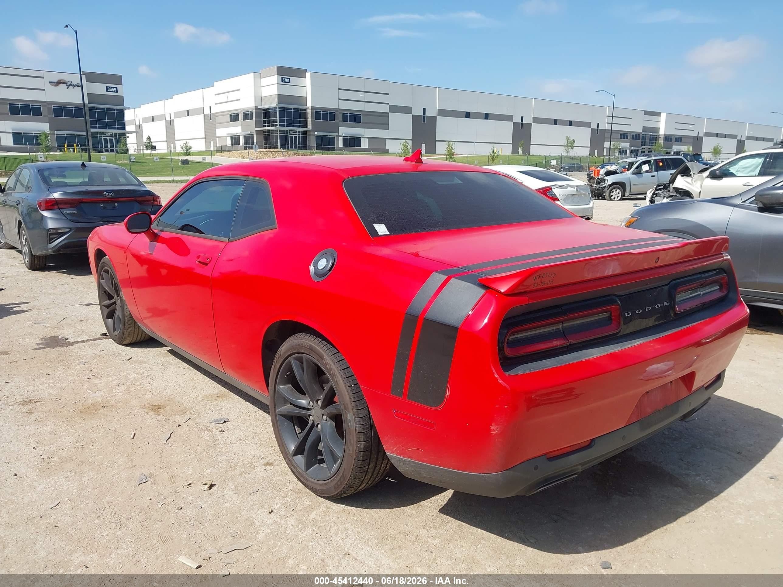 2015 Dodge Challenger Sxt Plus Red vin: 2C3CDZBG1FH788988