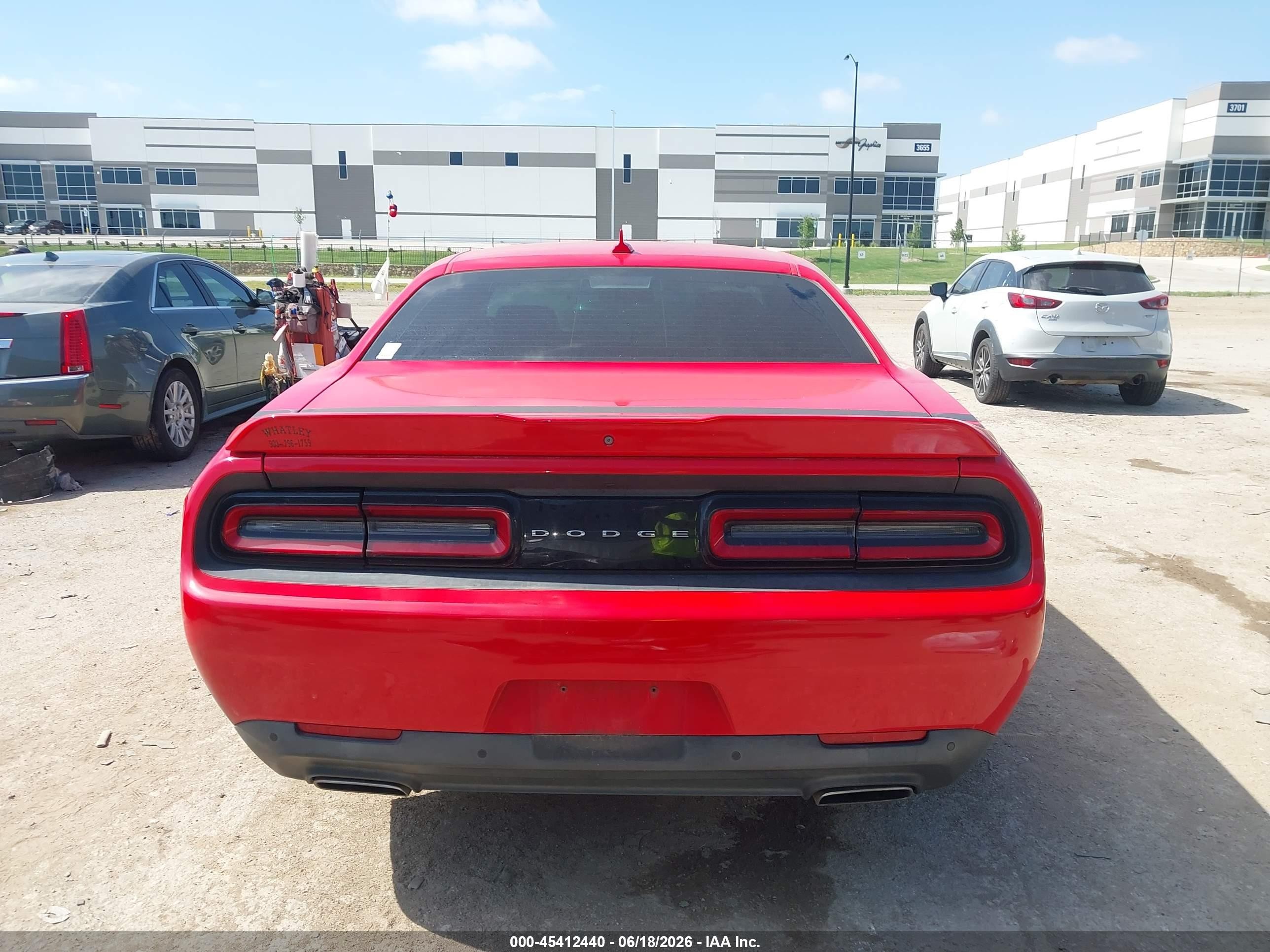 2015 Dodge Challenger Sxt Plus Red vin: 2C3CDZBG1FH788988