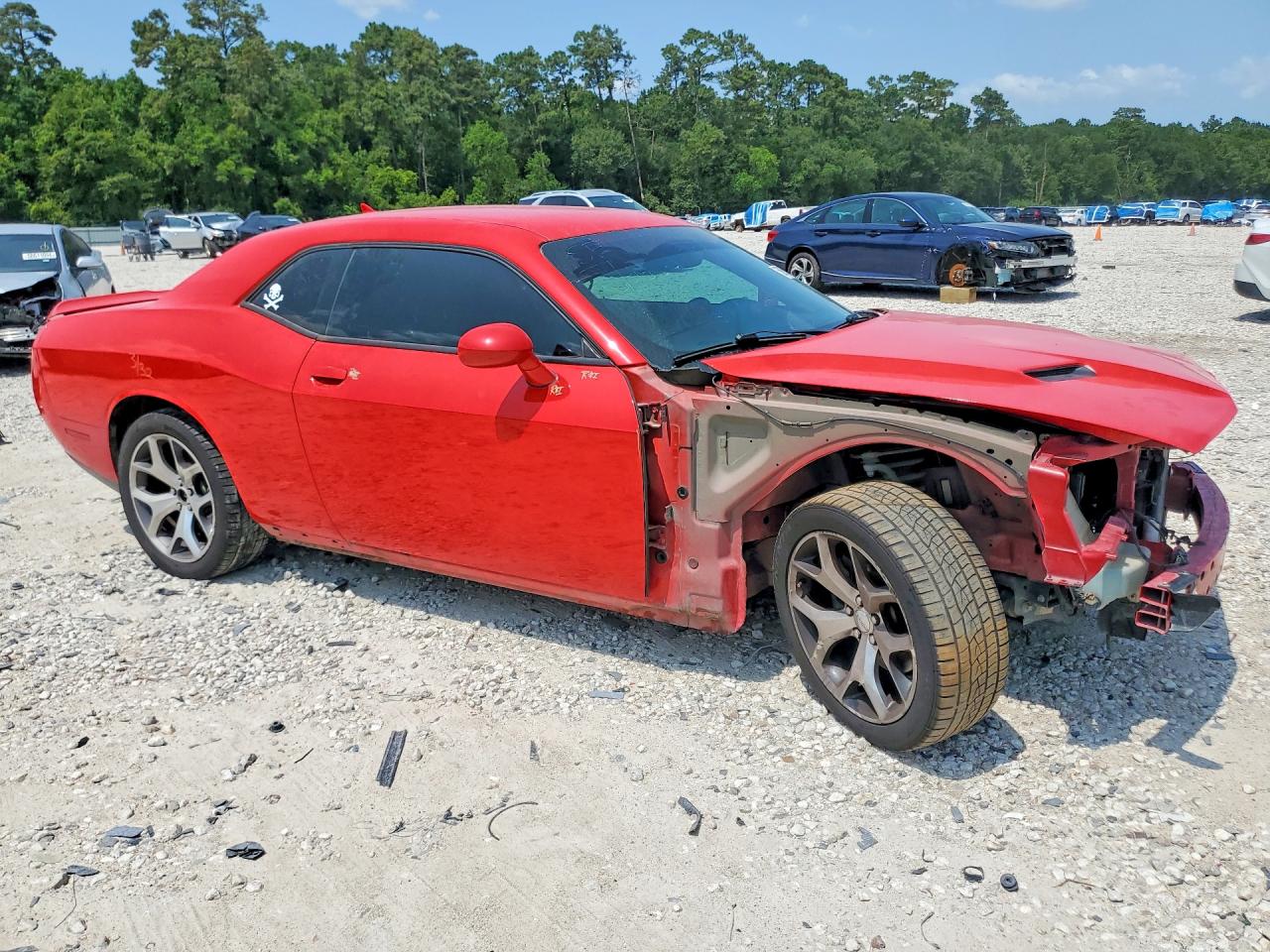 2015 Dodge Challenger Sxt Plus Red vin: 2C3CDZBG3FH811638
