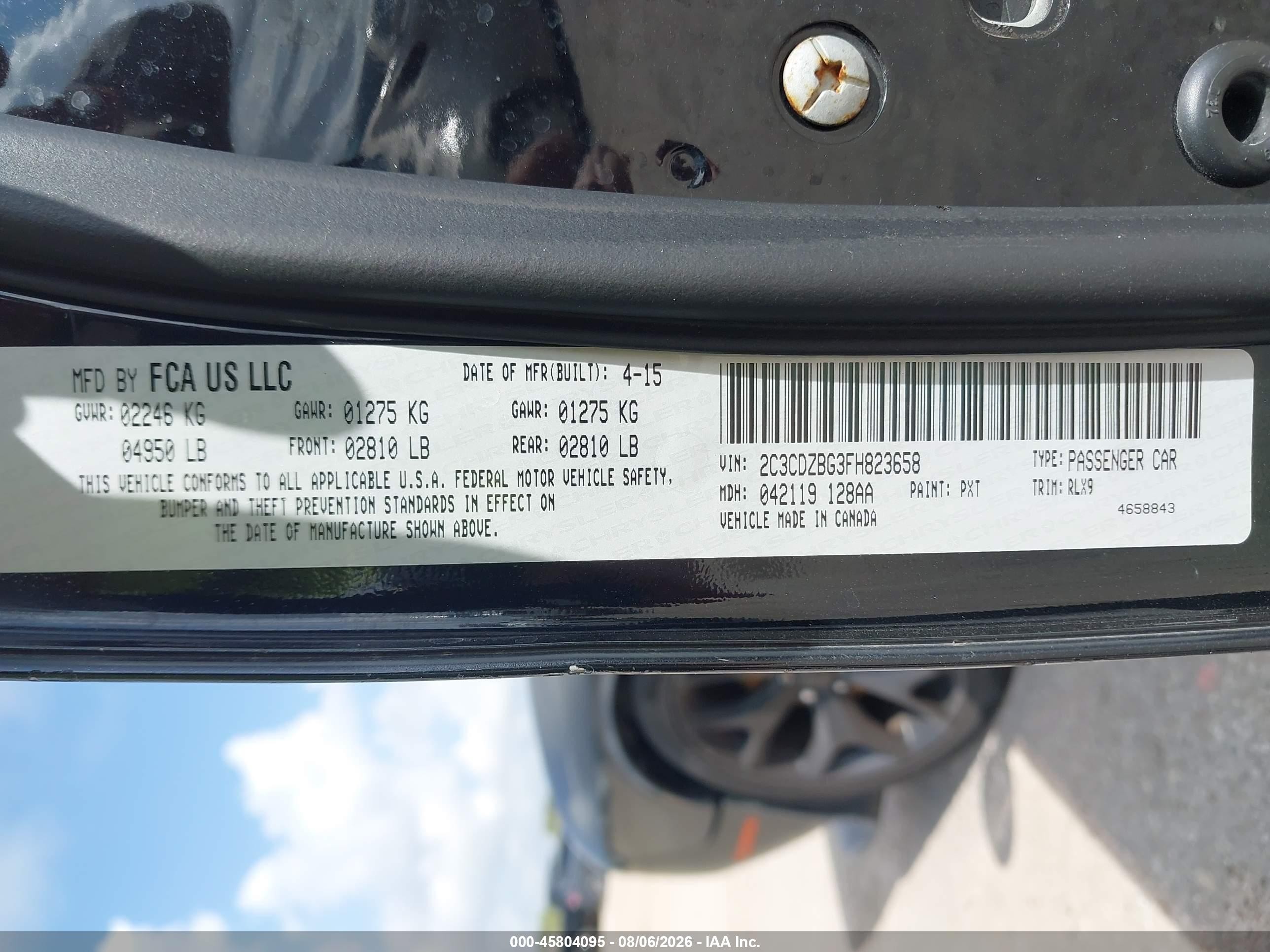 2015 Dodge Challenger Sxt Plus Black vin: 2C3CDZBG3FH823658