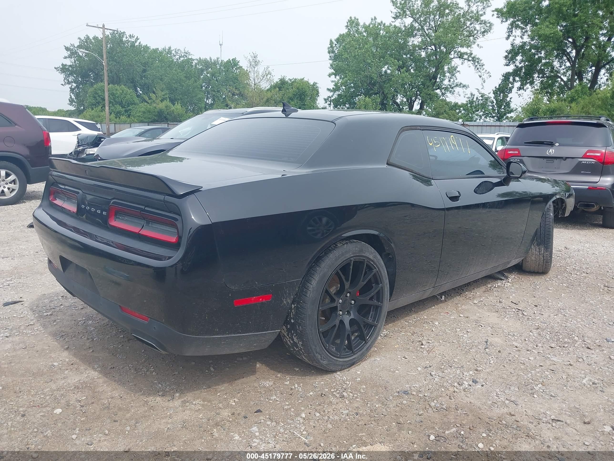 2015 Dodge Challenger Sxt Plus Black vin: 2C3CDZBG3FH904935