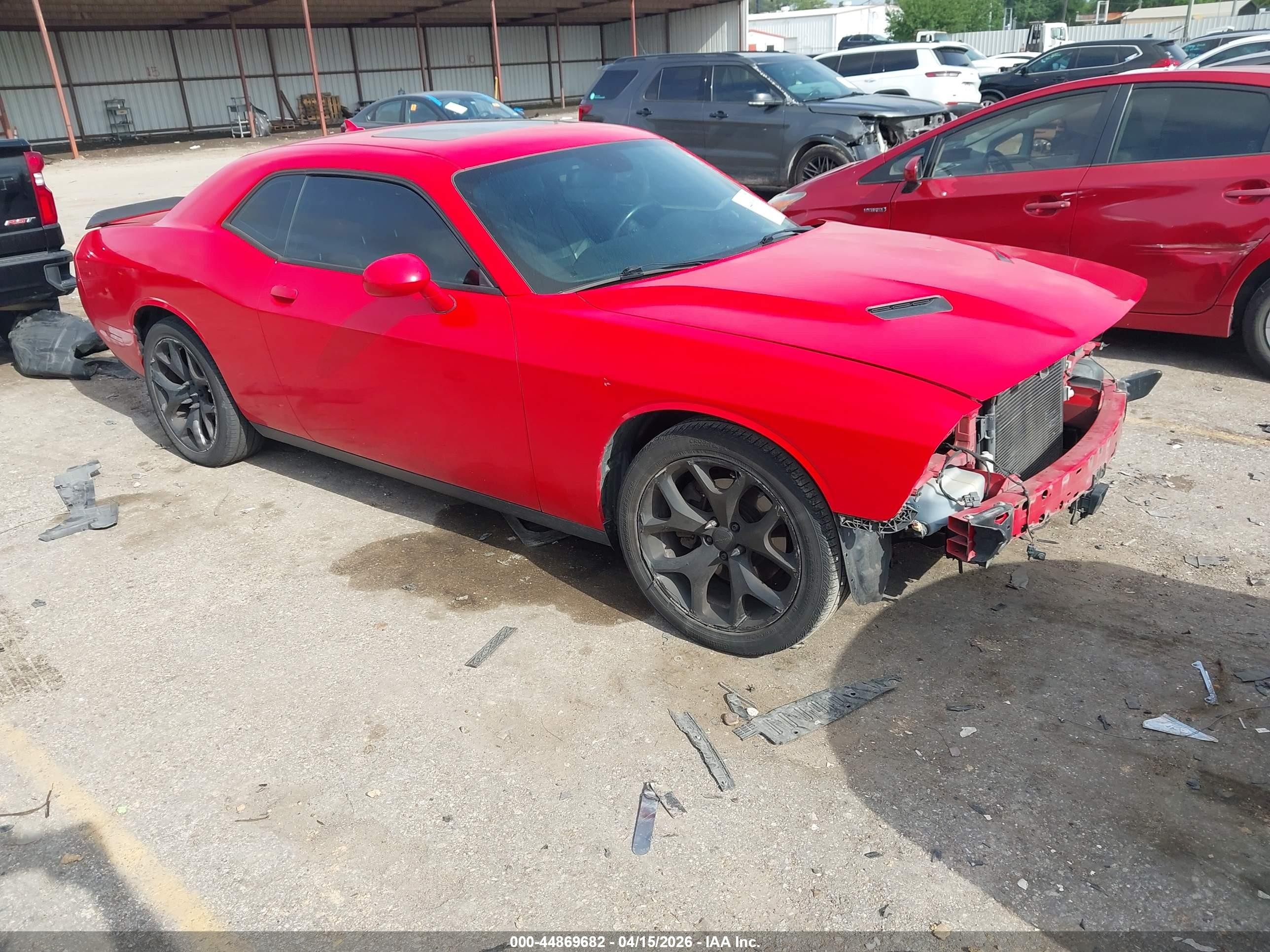 2015 Dodge Challenger Sxt Plus Red vin: 2C3CDZBG4FH706445