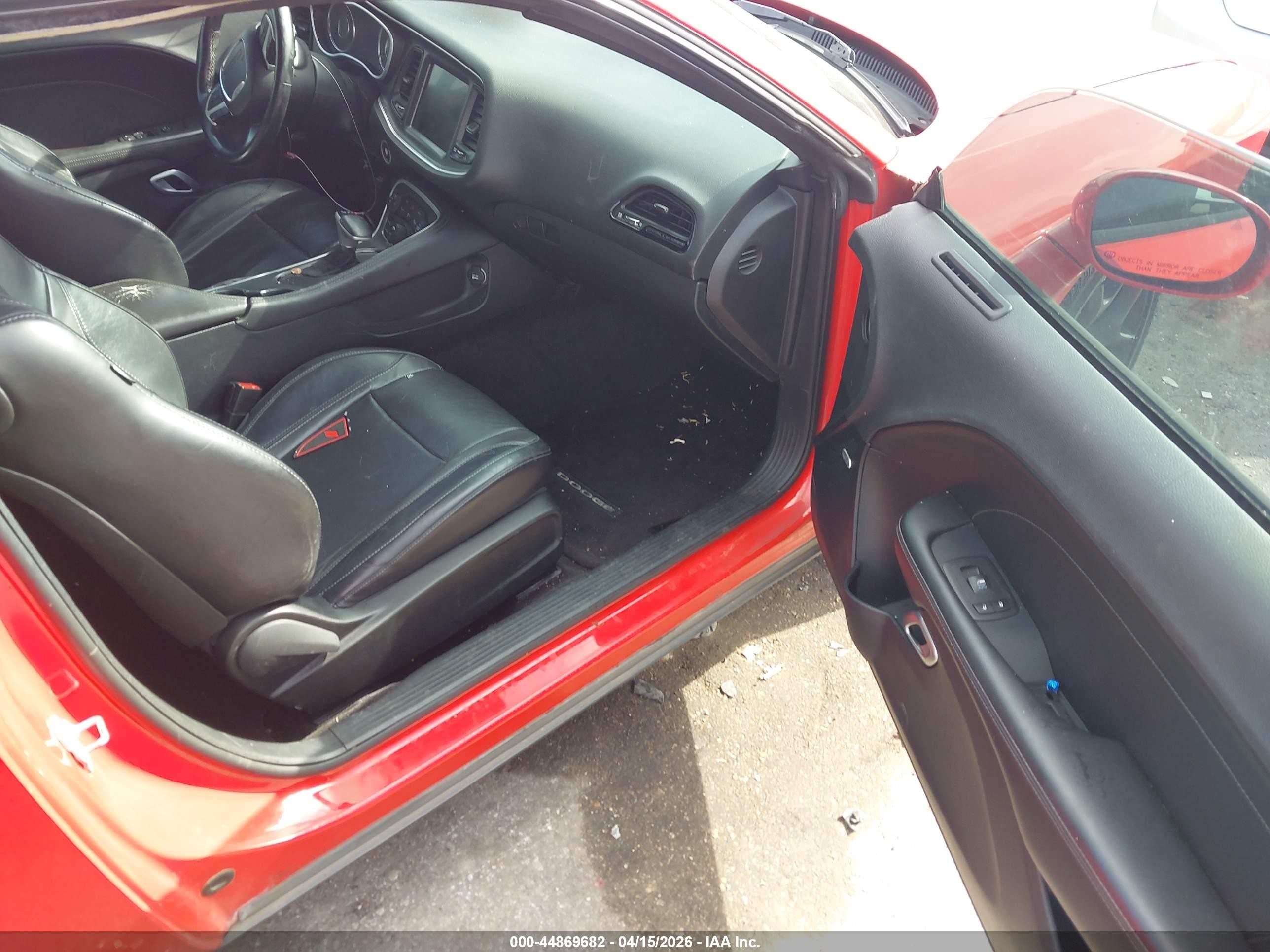 2015 Dodge Challenger Sxt Plus Red vin: 2C3CDZBG4FH706445
