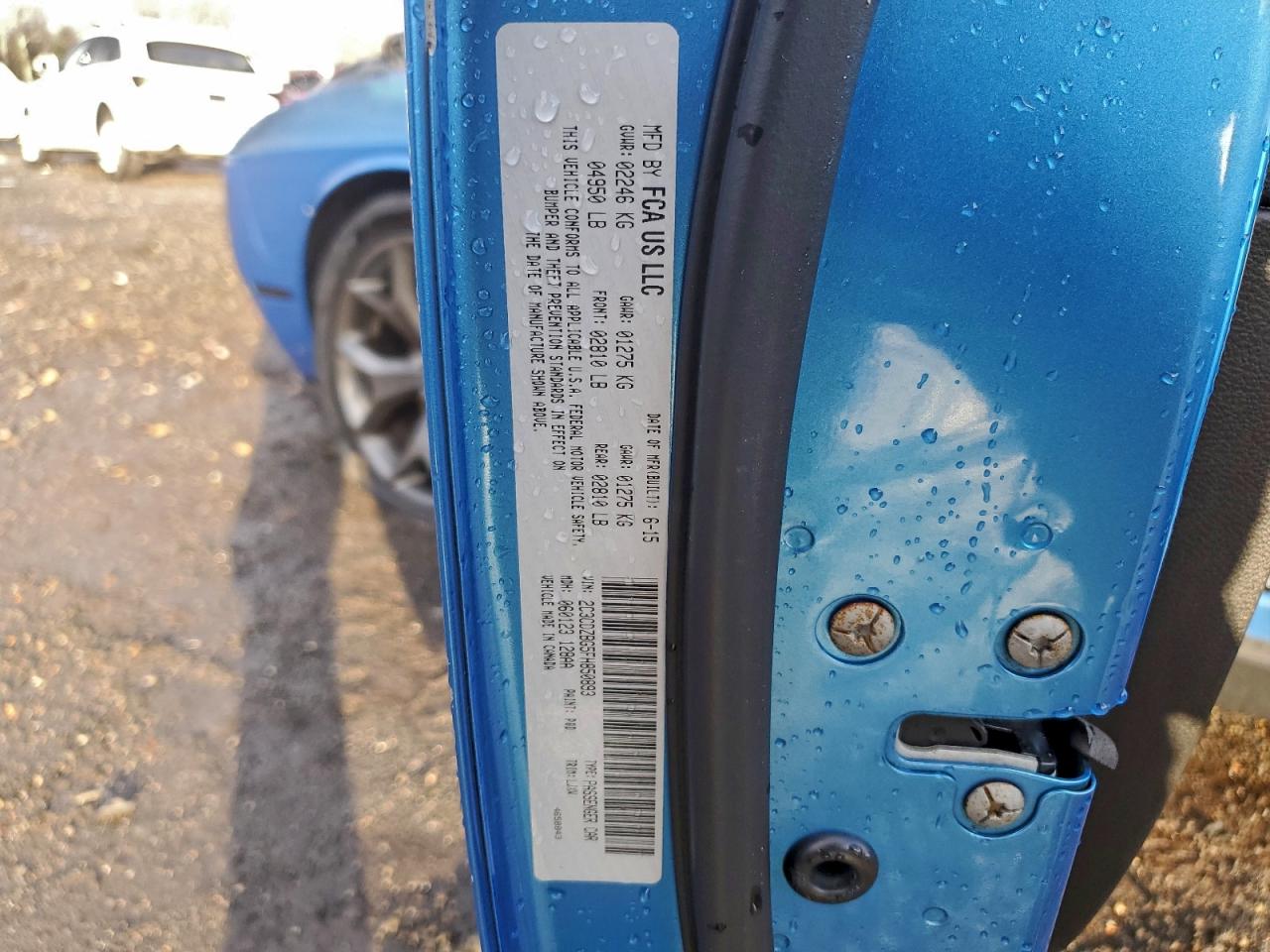 2015 Dodge Challenger Sxt Plus Blue vin: 2C3CDZBG5FH850893