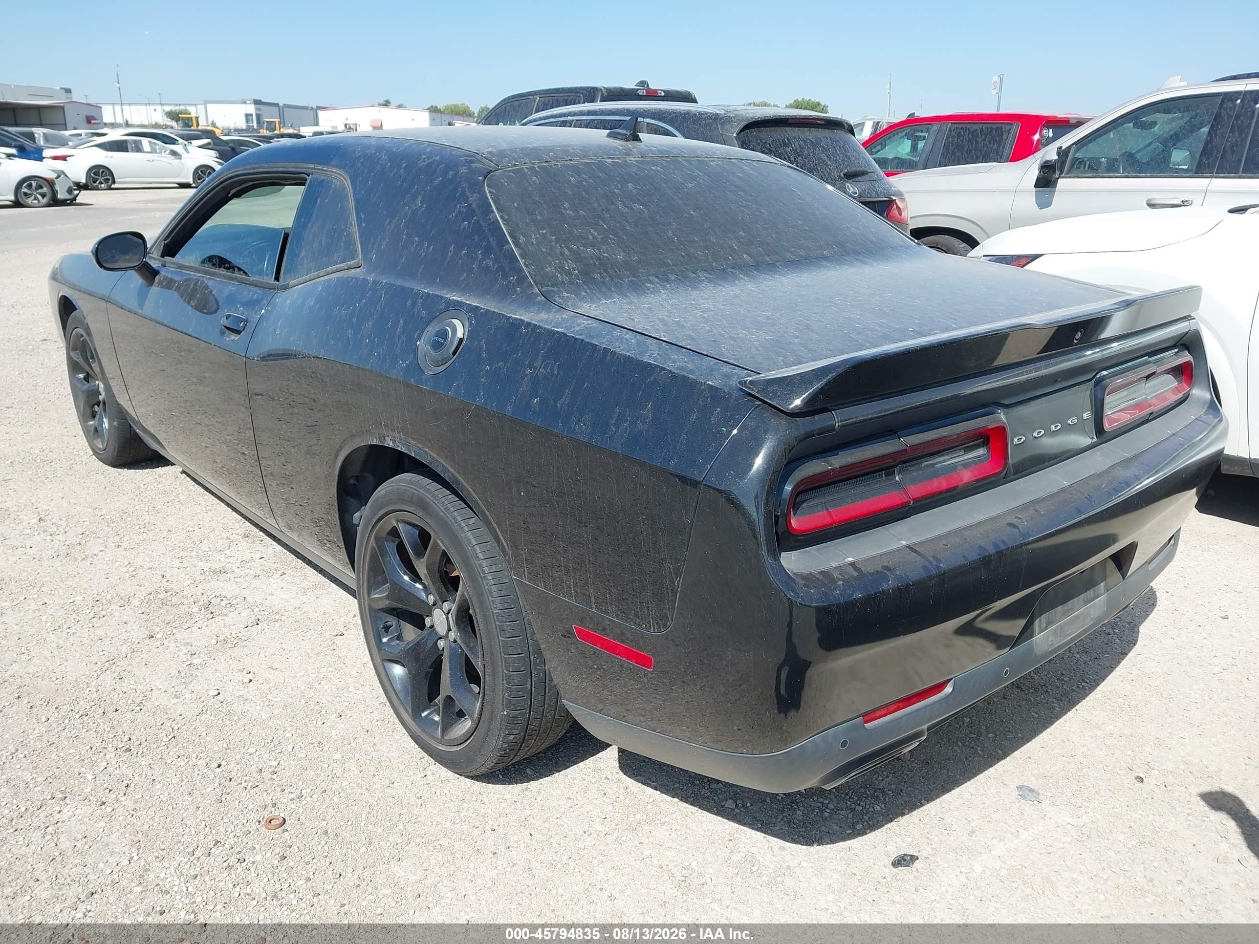 2015 Dodge Challenger Sxt Plus Black vin: 2C3CDZBG5FH869363
