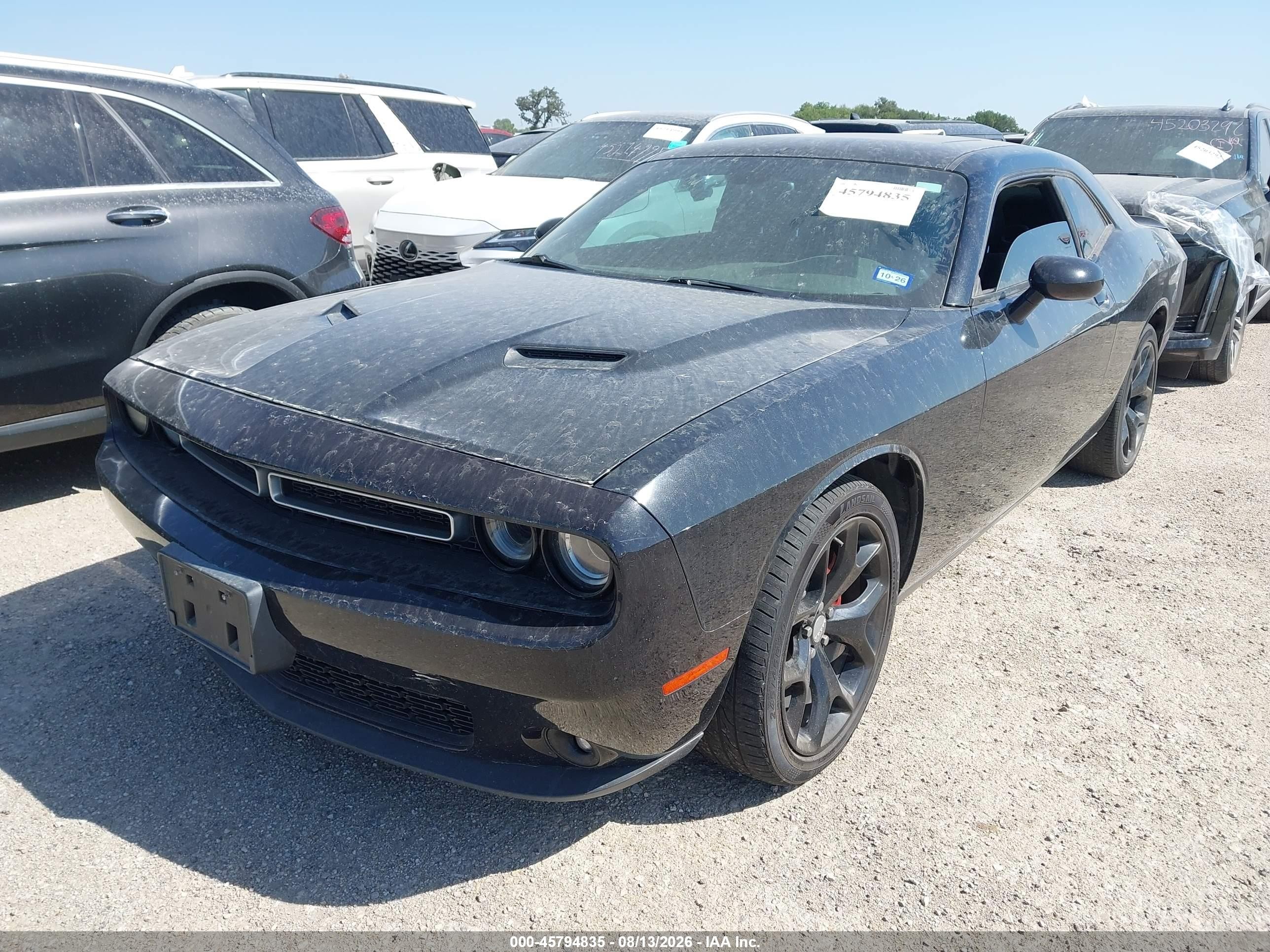 2015 Dodge Challenger Sxt Plus Black vin: 2C3CDZBG5FH869363