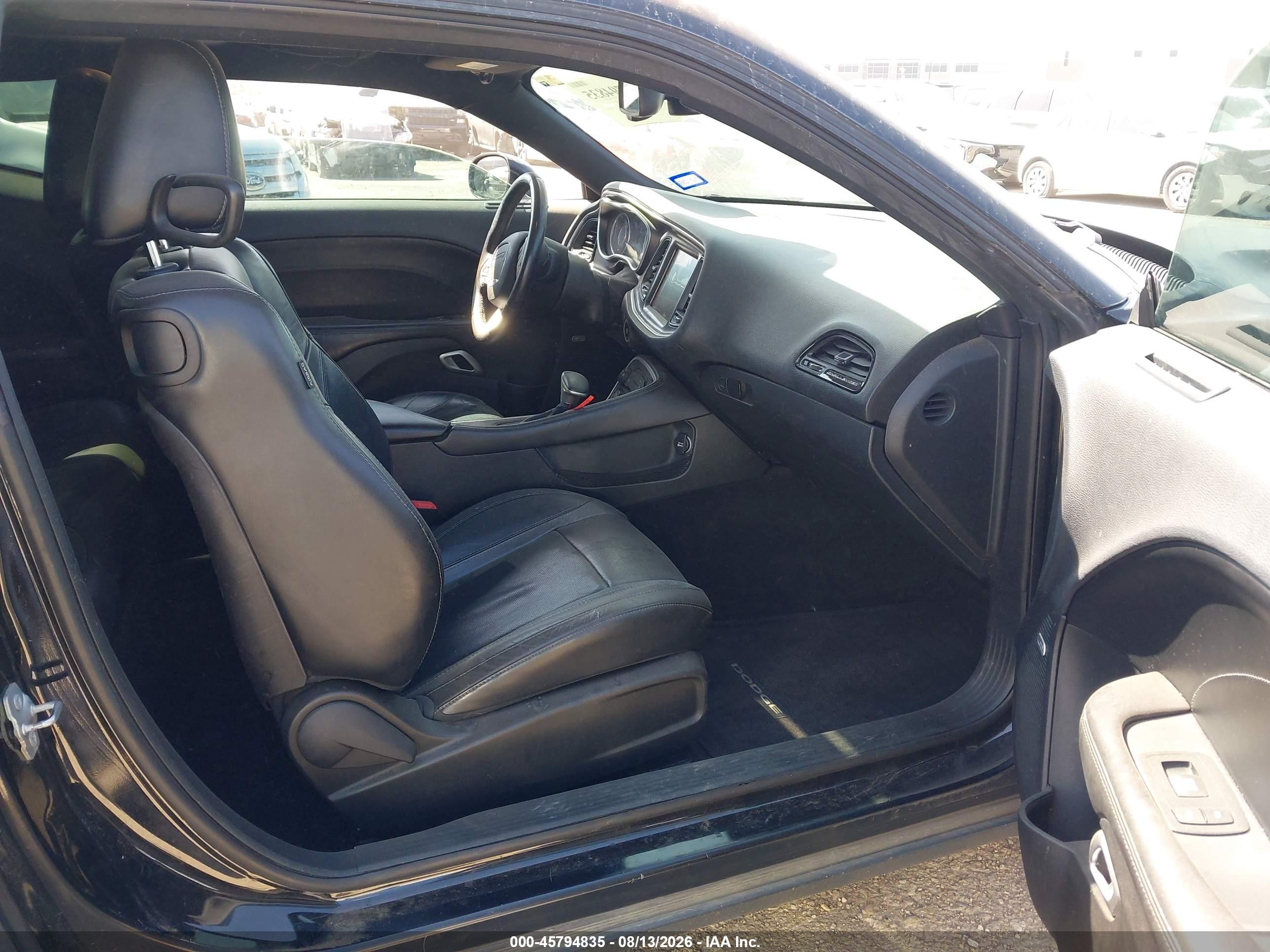 2015 Dodge Challenger Sxt Plus Black vin: 2C3CDZBG5FH869363