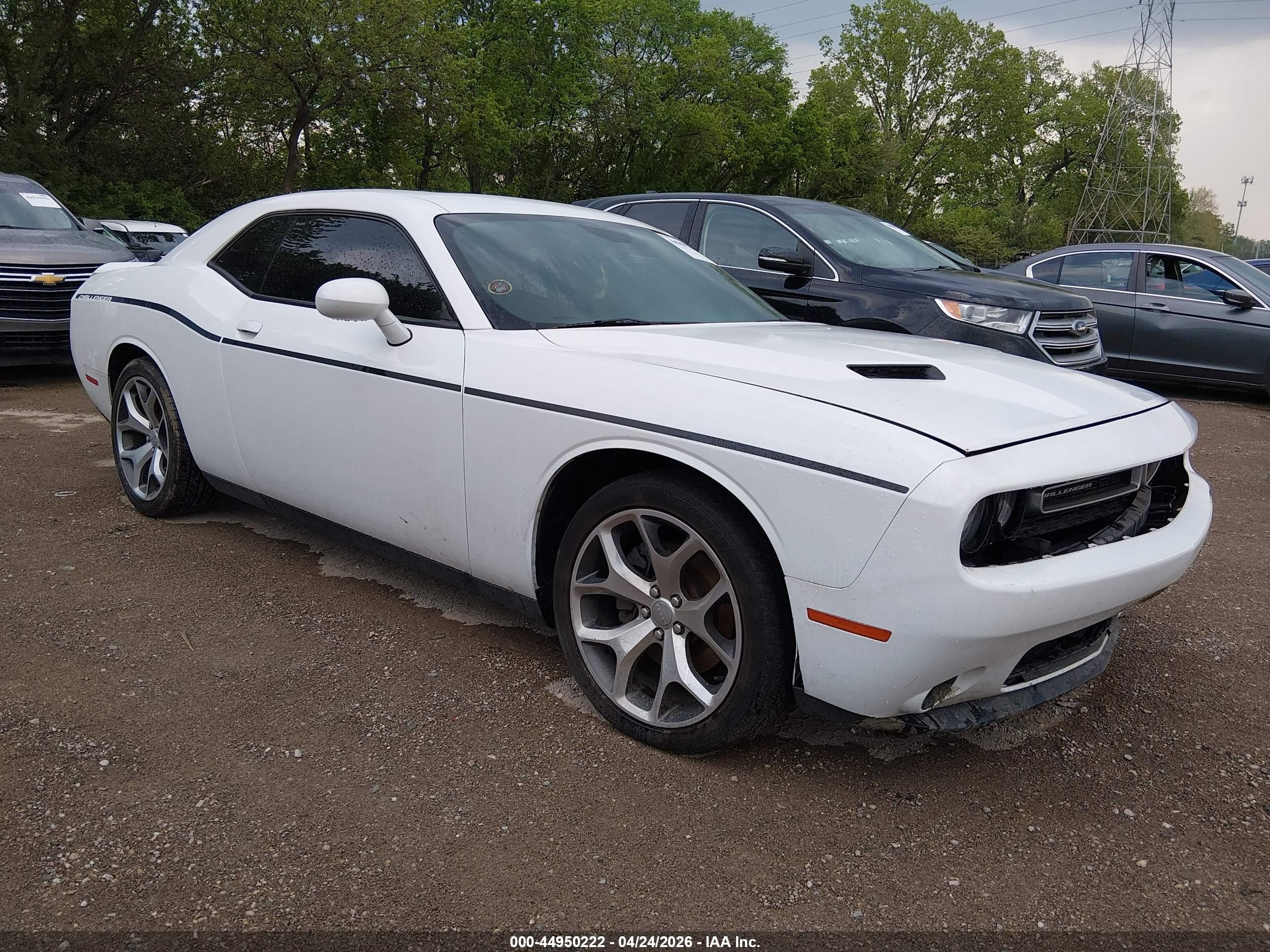 2015 Dodge Challenger Sxt Plus White vin: 2C3CDZBG6FH892991
