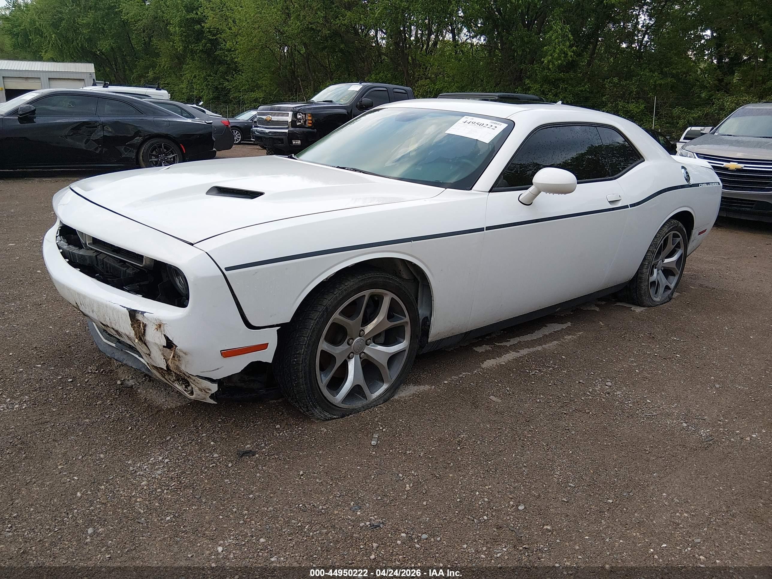 2015 Dodge Challenger Sxt Plus White vin: 2C3CDZBG6FH892991