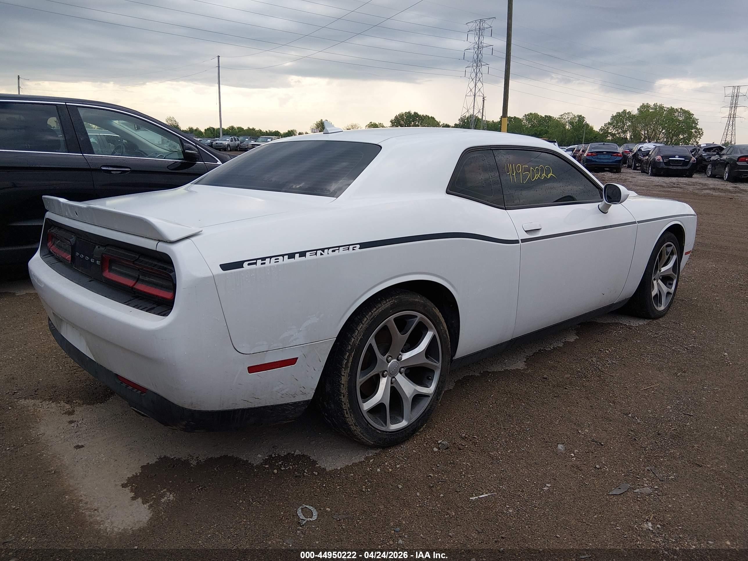 2015 Dodge Challenger Sxt Plus White vin: 2C3CDZBG6FH892991