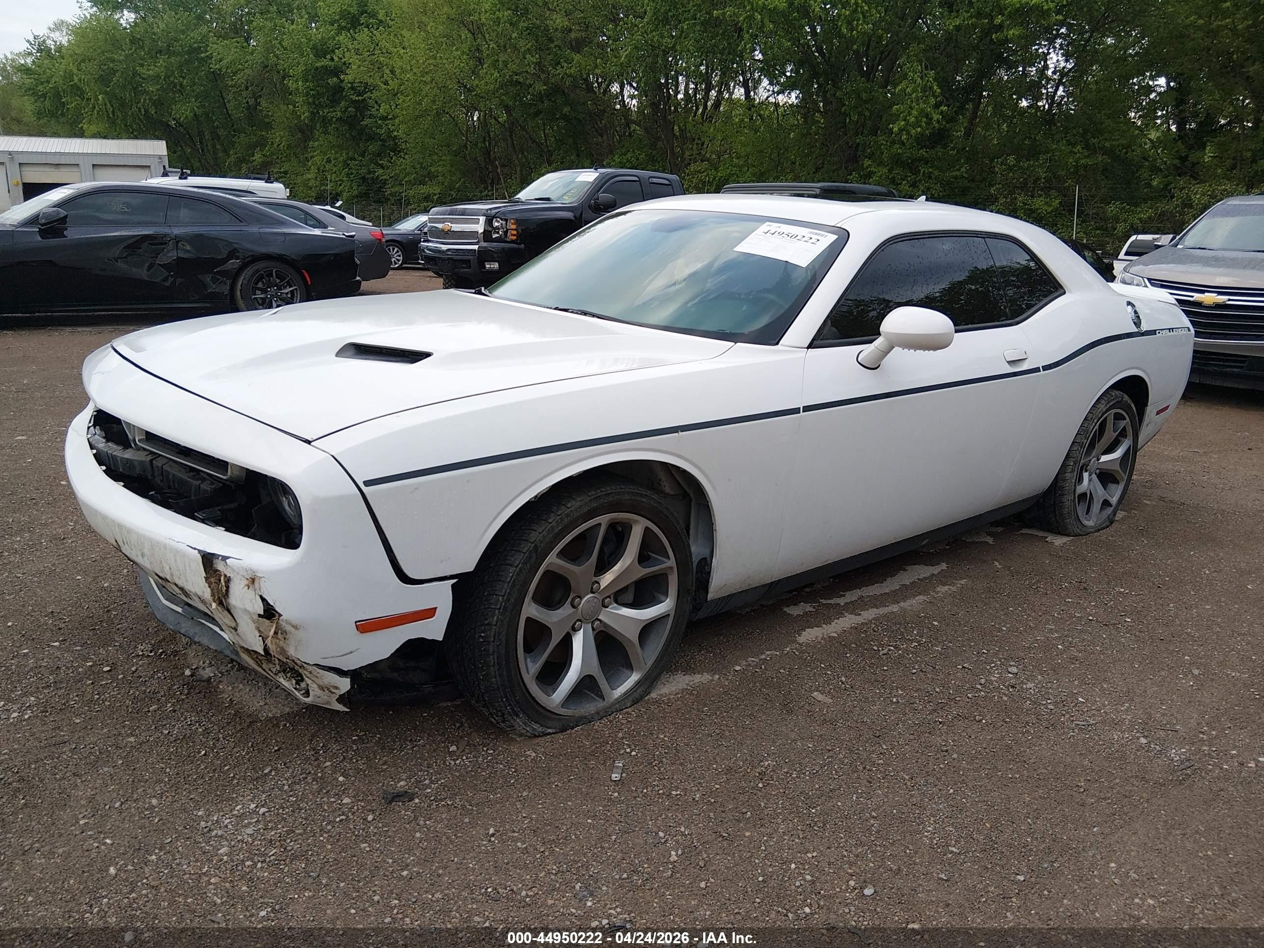 2015 Dodge Challenger Sxt Plus White vin: 2C3CDZBG6FH892991