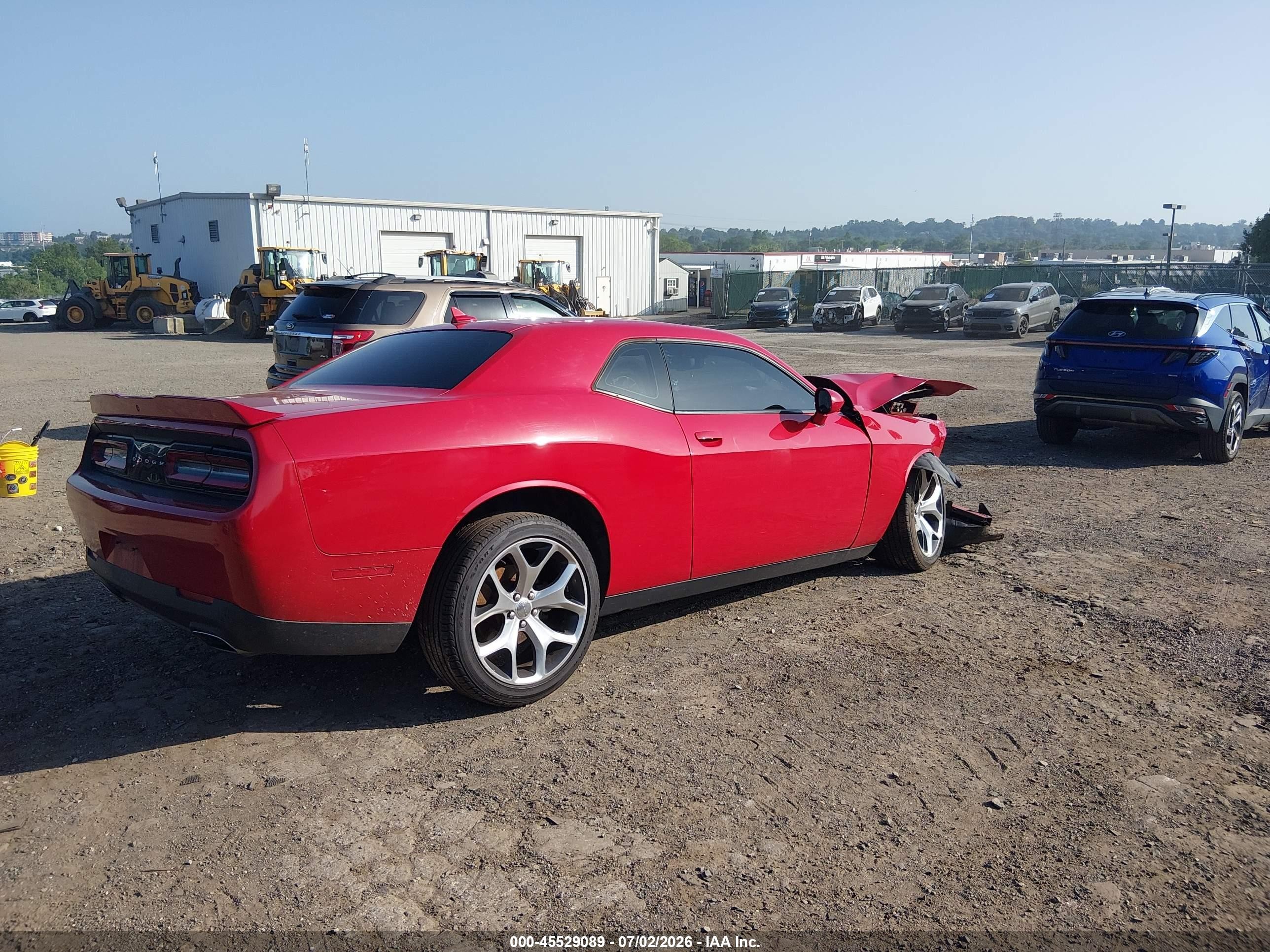 2015 Dodge Challenger Sxt Plus Red vin: 2C3CDZBG7FH710814
