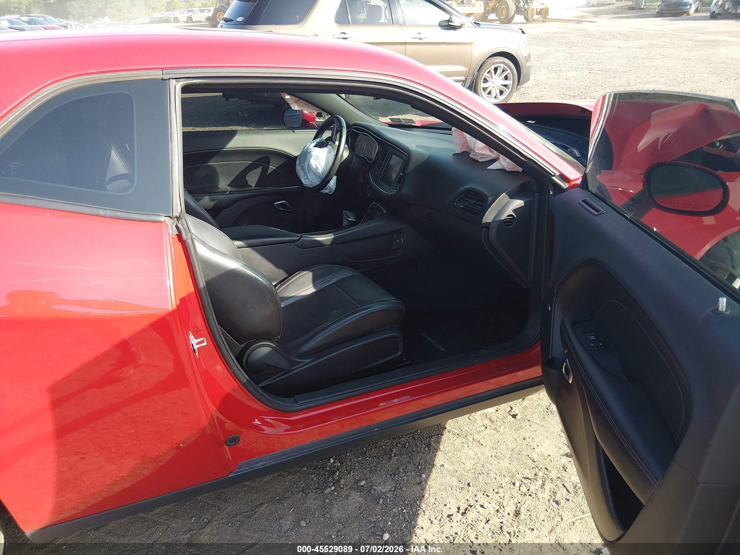 2015 Dodge Challenger Sxt Plus Red vin: 2C3CDZBG7FH710814