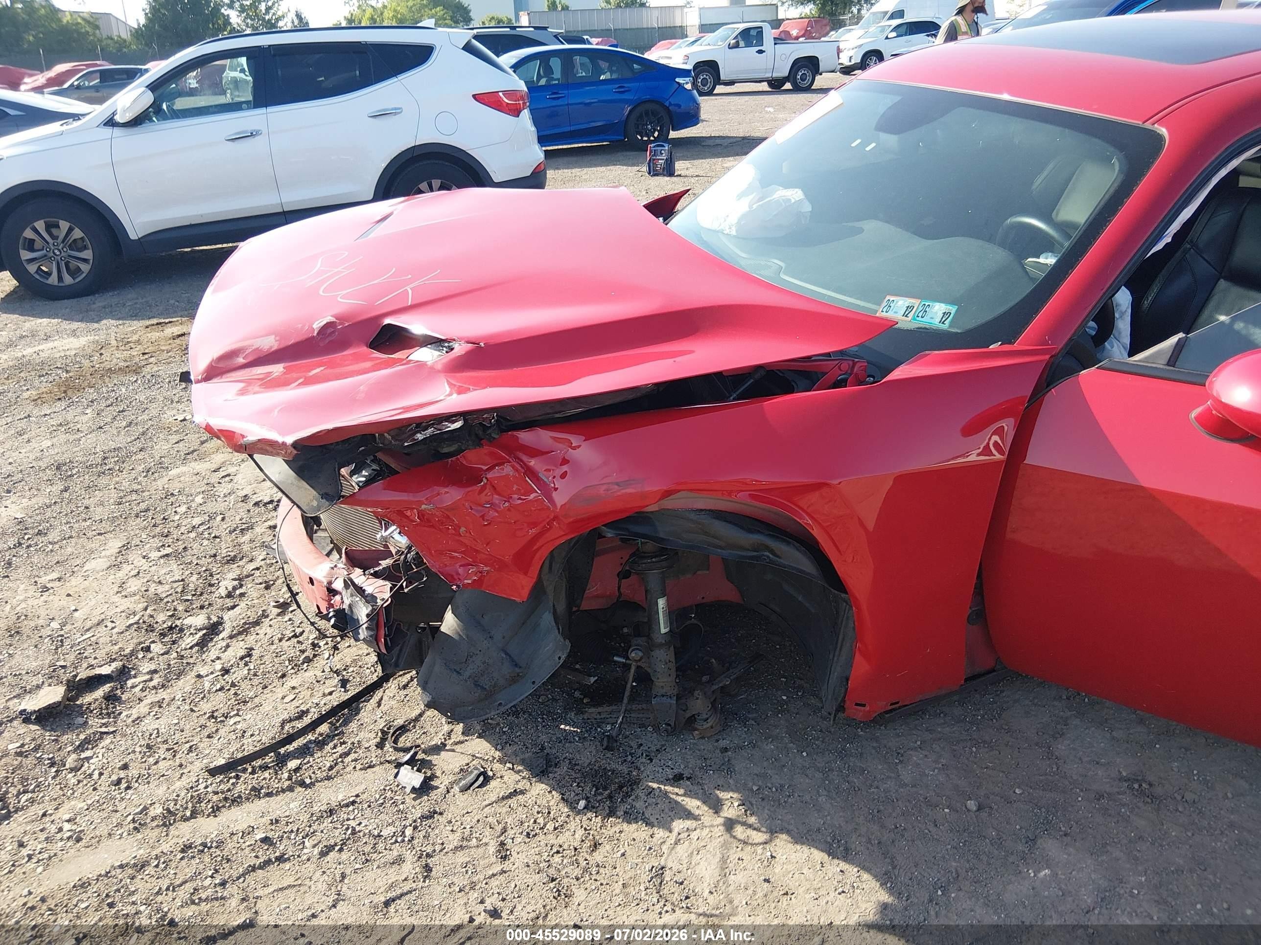 2015 Dodge Challenger Sxt Plus Red vin: 2C3CDZBG7FH710814