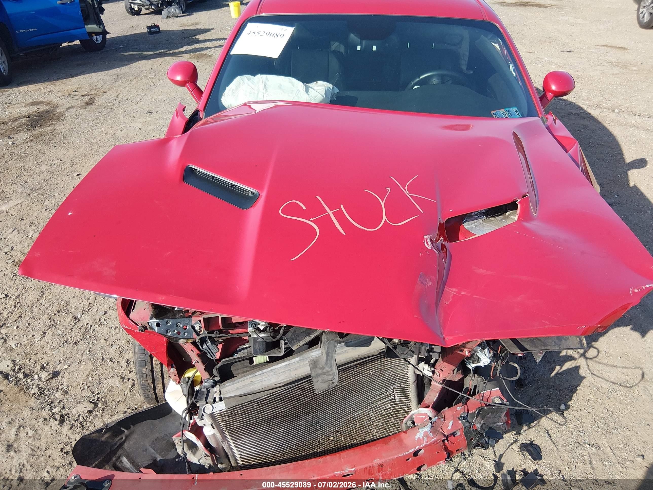 2015 Dodge Challenger Sxt Plus Red vin: 2C3CDZBG7FH710814