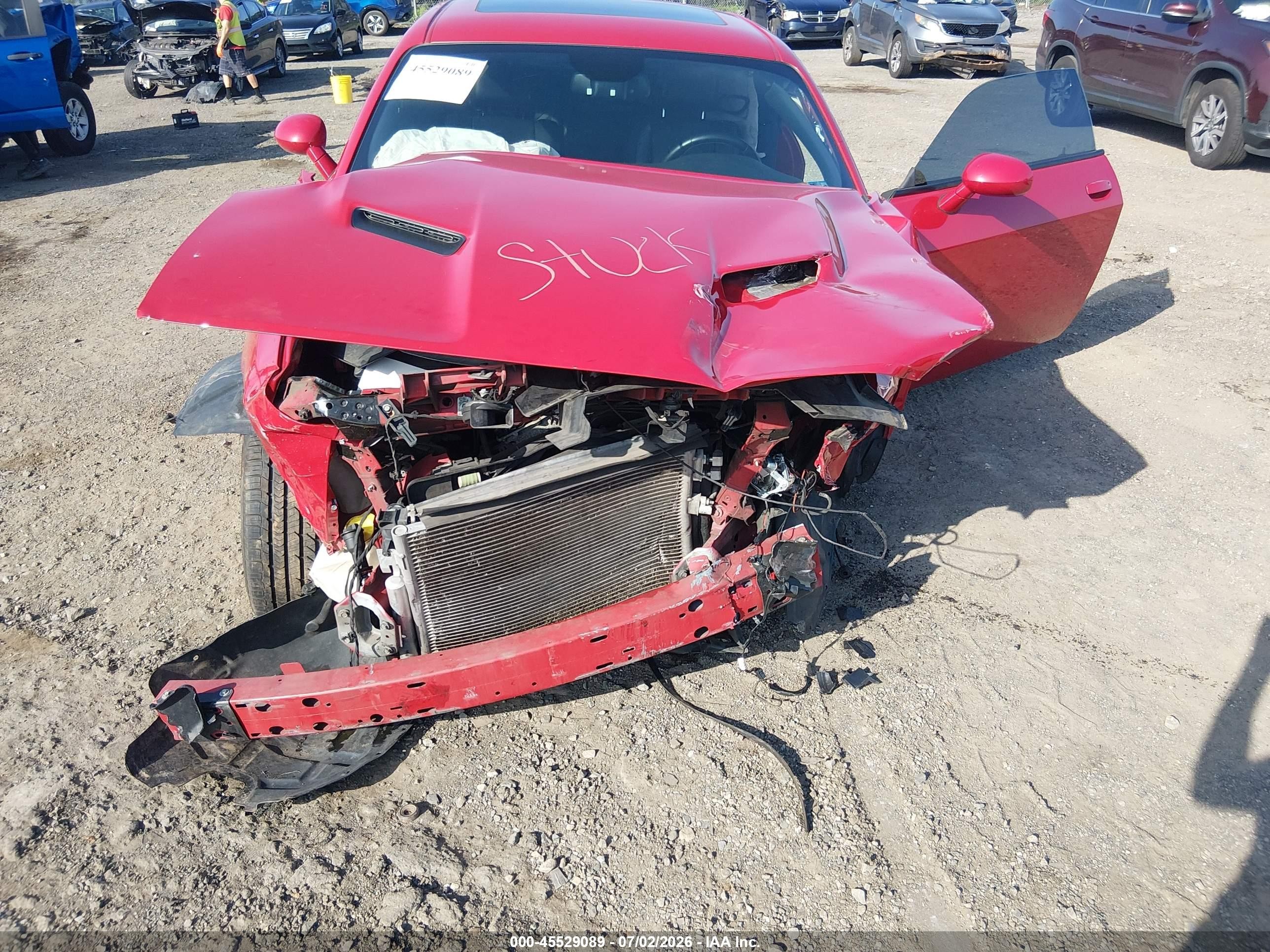 2015 Dodge Challenger Sxt Plus Red vin: 2C3CDZBG7FH710814