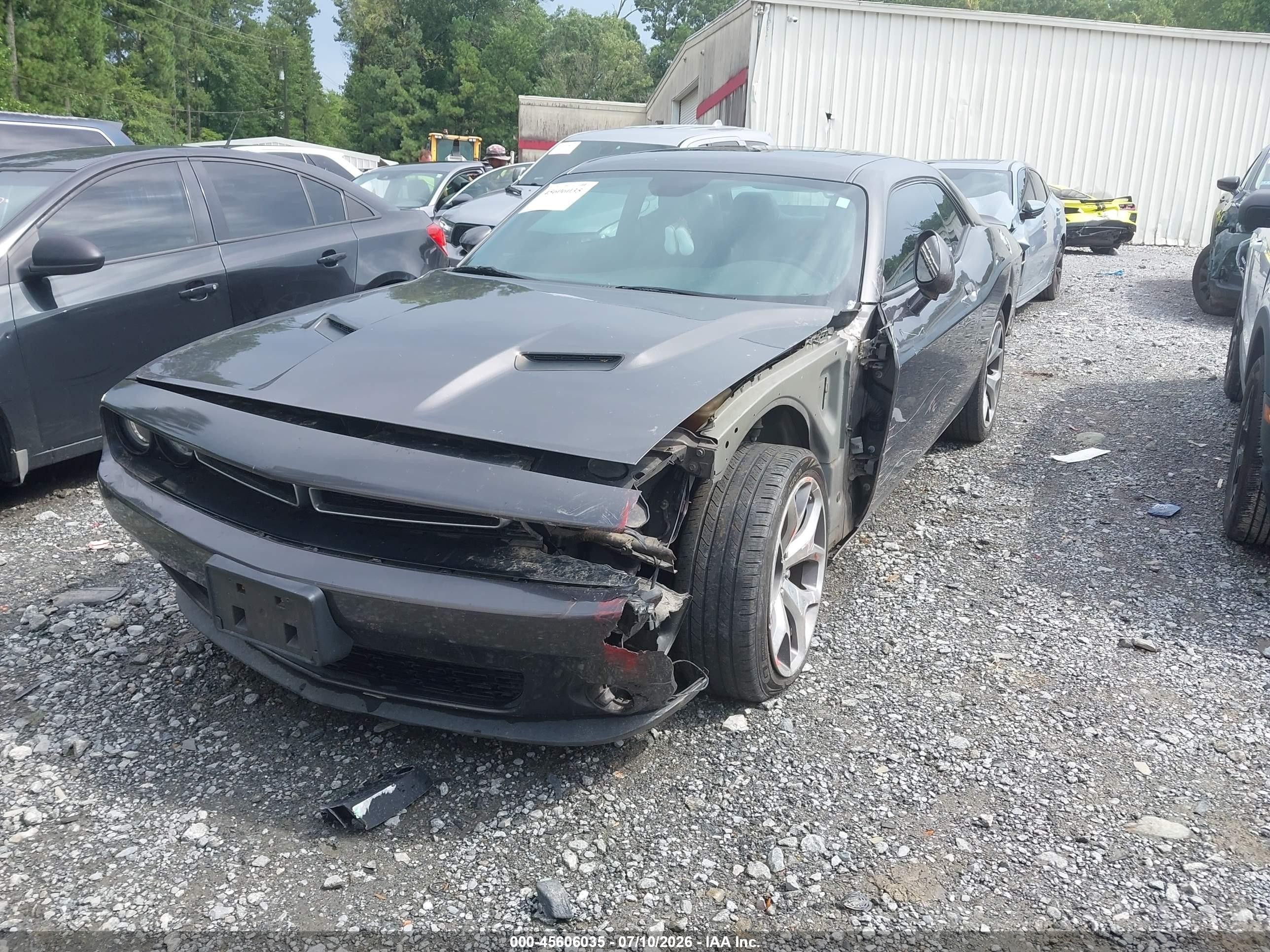 2015 Dodge Challenger Sxt Plus Or R/t Gray vin: 2C3CDZBG7FH833660
