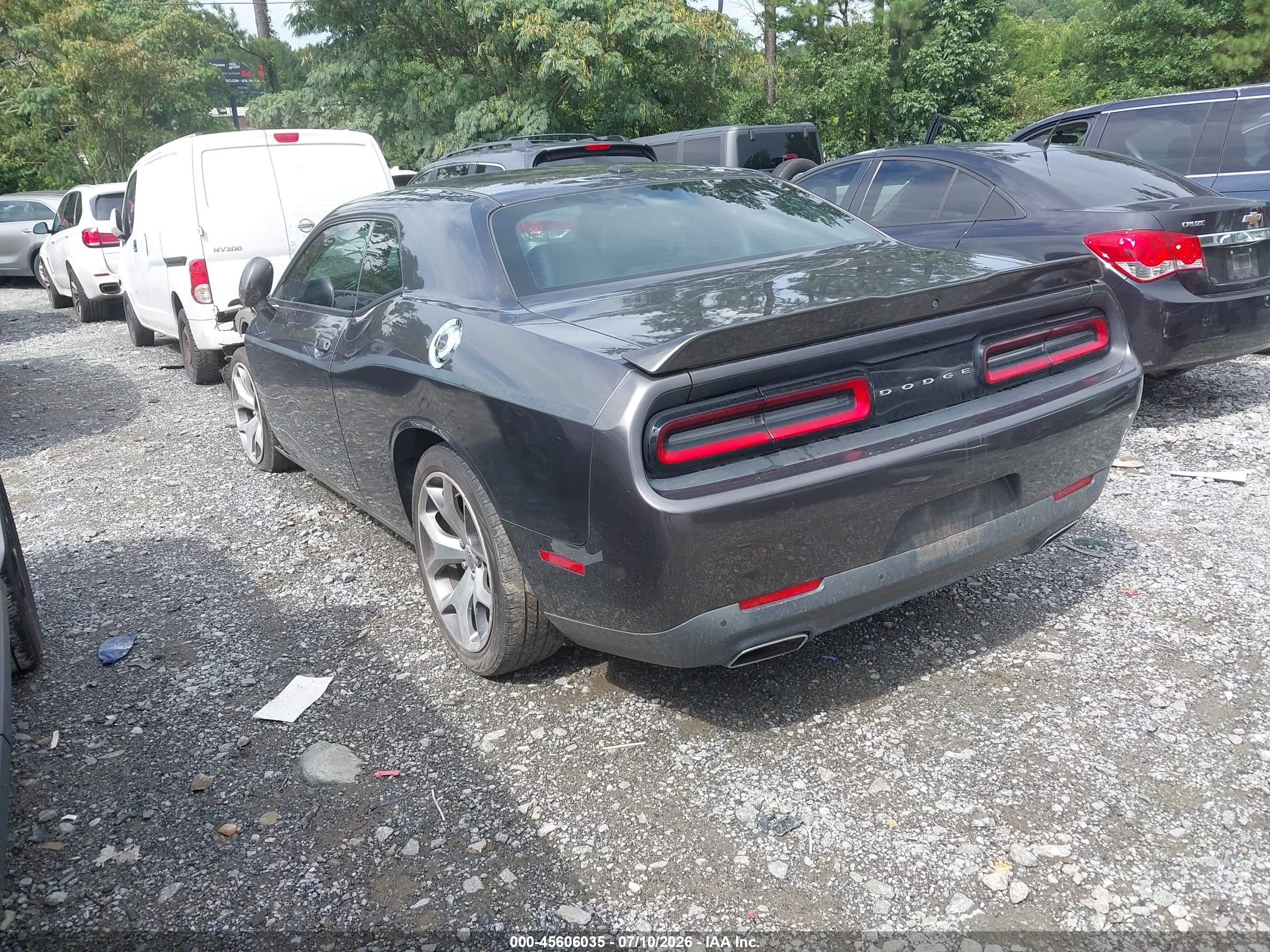 2015 Dodge Challenger Sxt Plus Or R/t Gray vin: 2C3CDZBG7FH833660