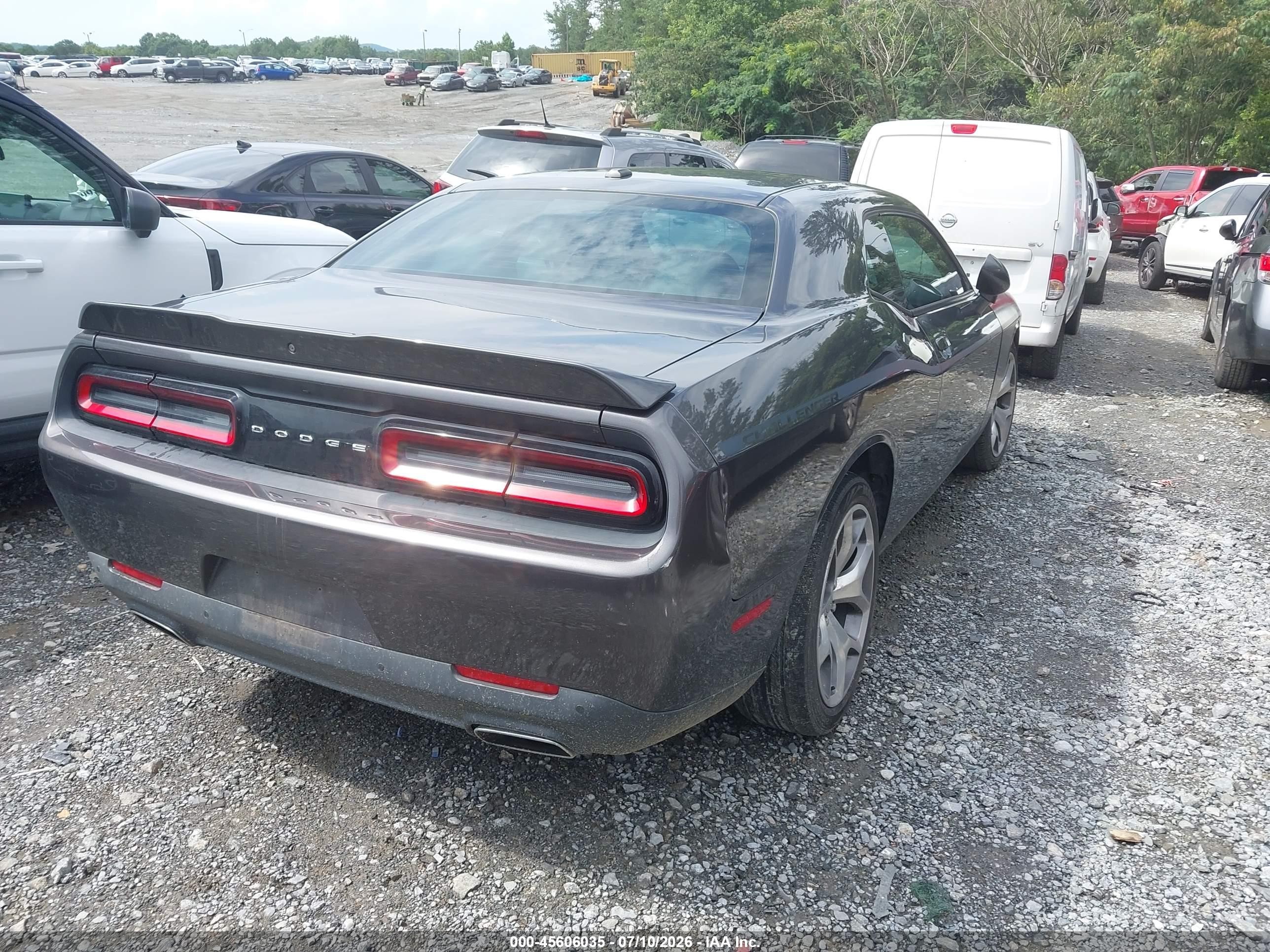 2015 Dodge Challenger Sxt Plus Or R/t Gray vin: 2C3CDZBG7FH833660