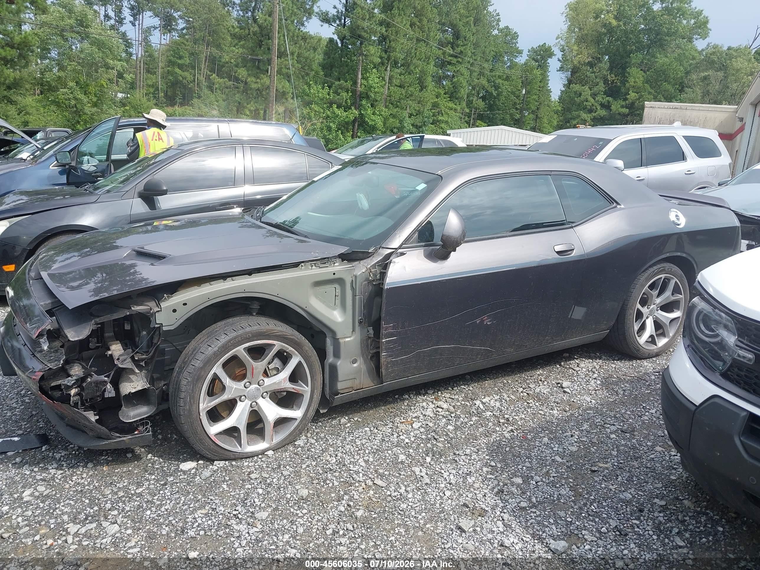 2015 Dodge Challenger Sxt Plus Or R/t Gray vin: 2C3CDZBG7FH833660