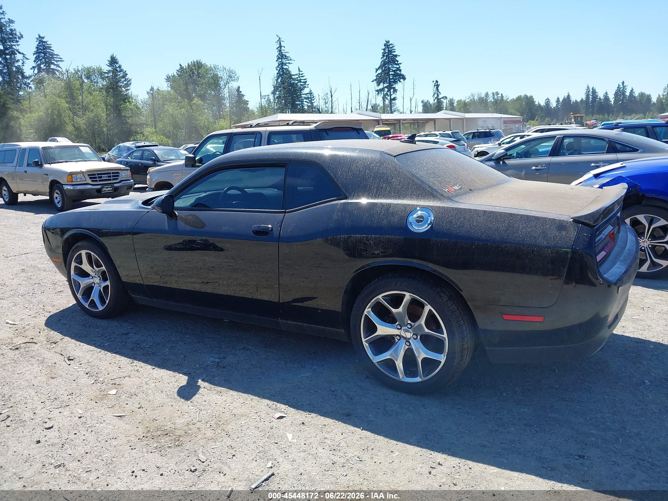 2015 Dodge Challenger Sxt Plus Black vin: 2C3CDZBG8FH714659