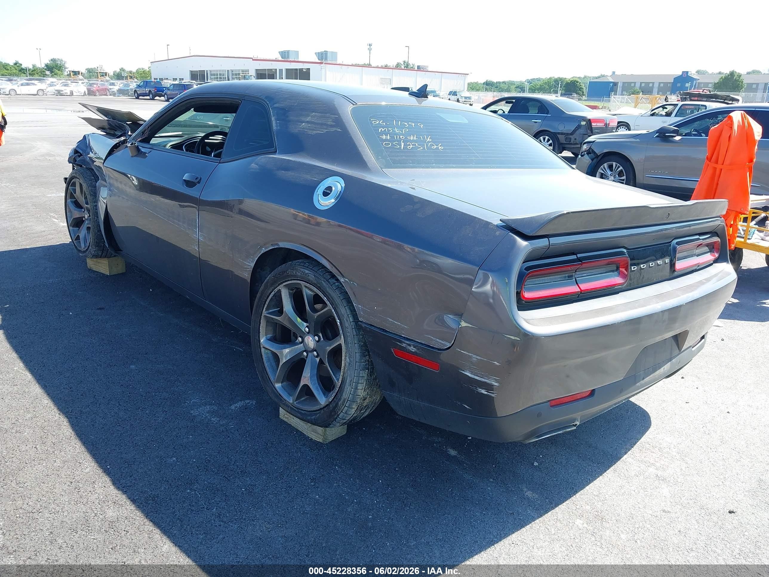 2015 Dodge Challenger Sxt Plus Gray vin: 2C3CDZBG8FH861550