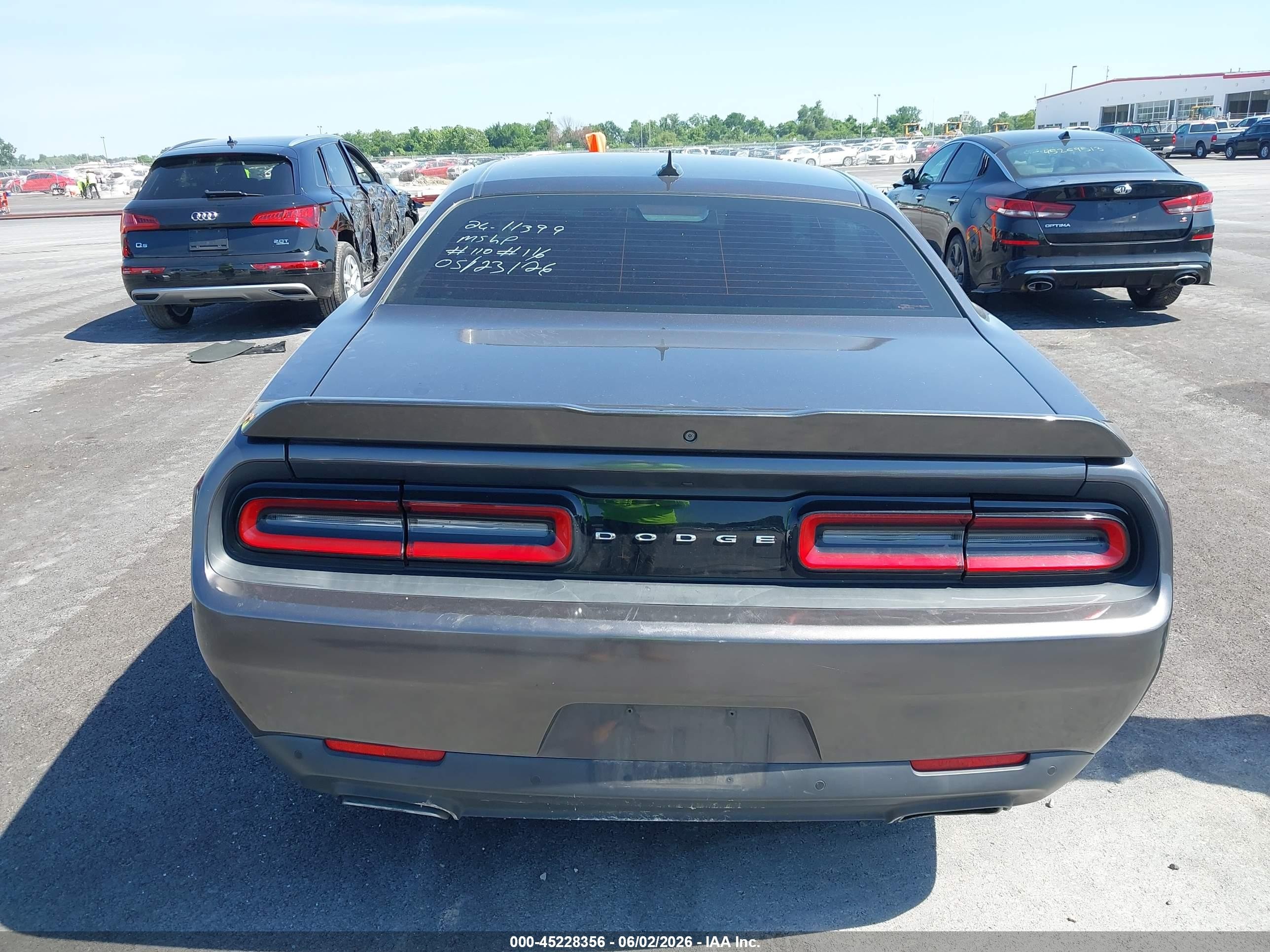 2015 Dodge Challenger Sxt Plus Gray vin: 2C3CDZBG8FH861550