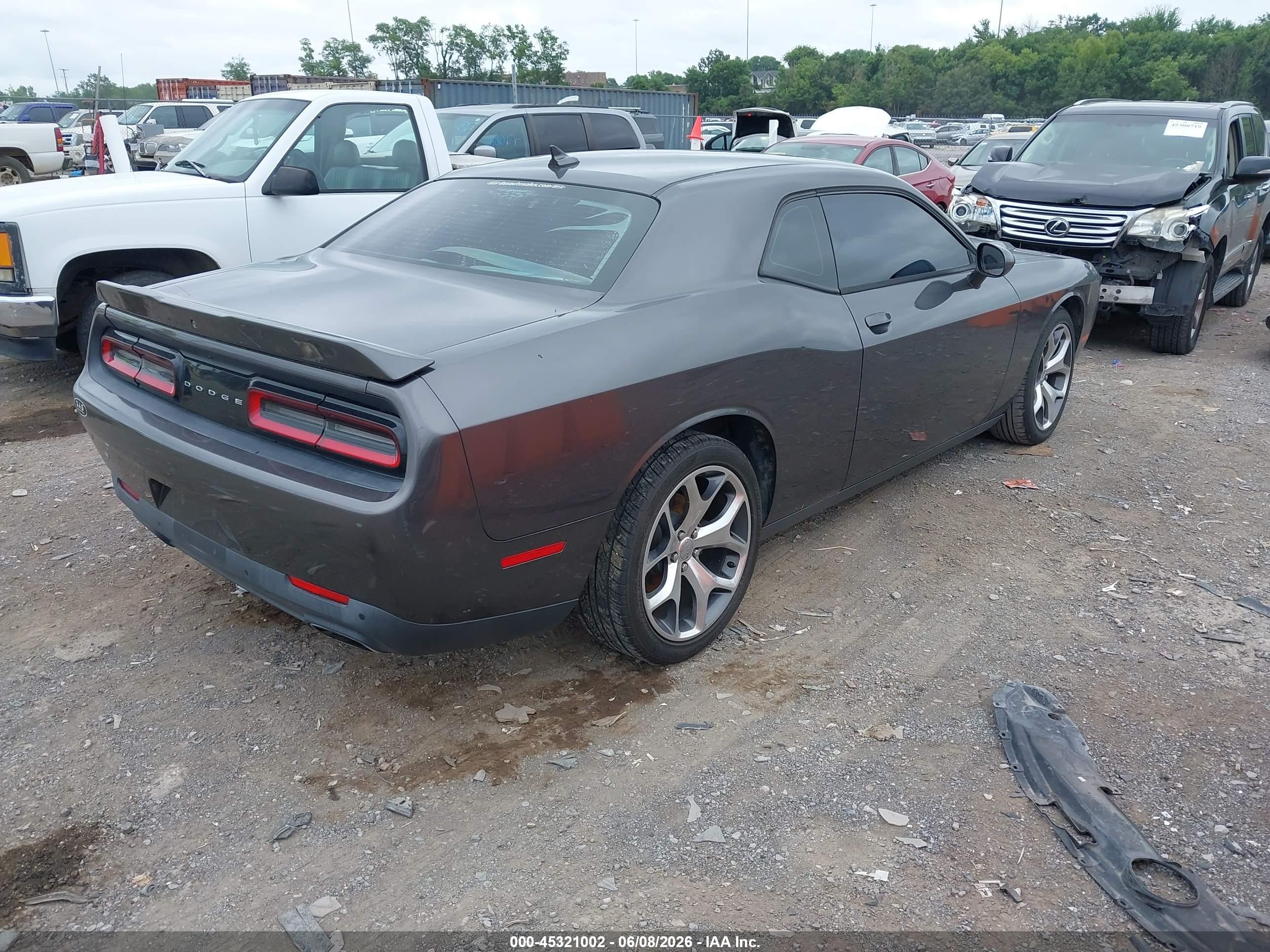 2015 Dodge Challenger Sxt Plus Gray vin: 2C3CDZBG9FH724651