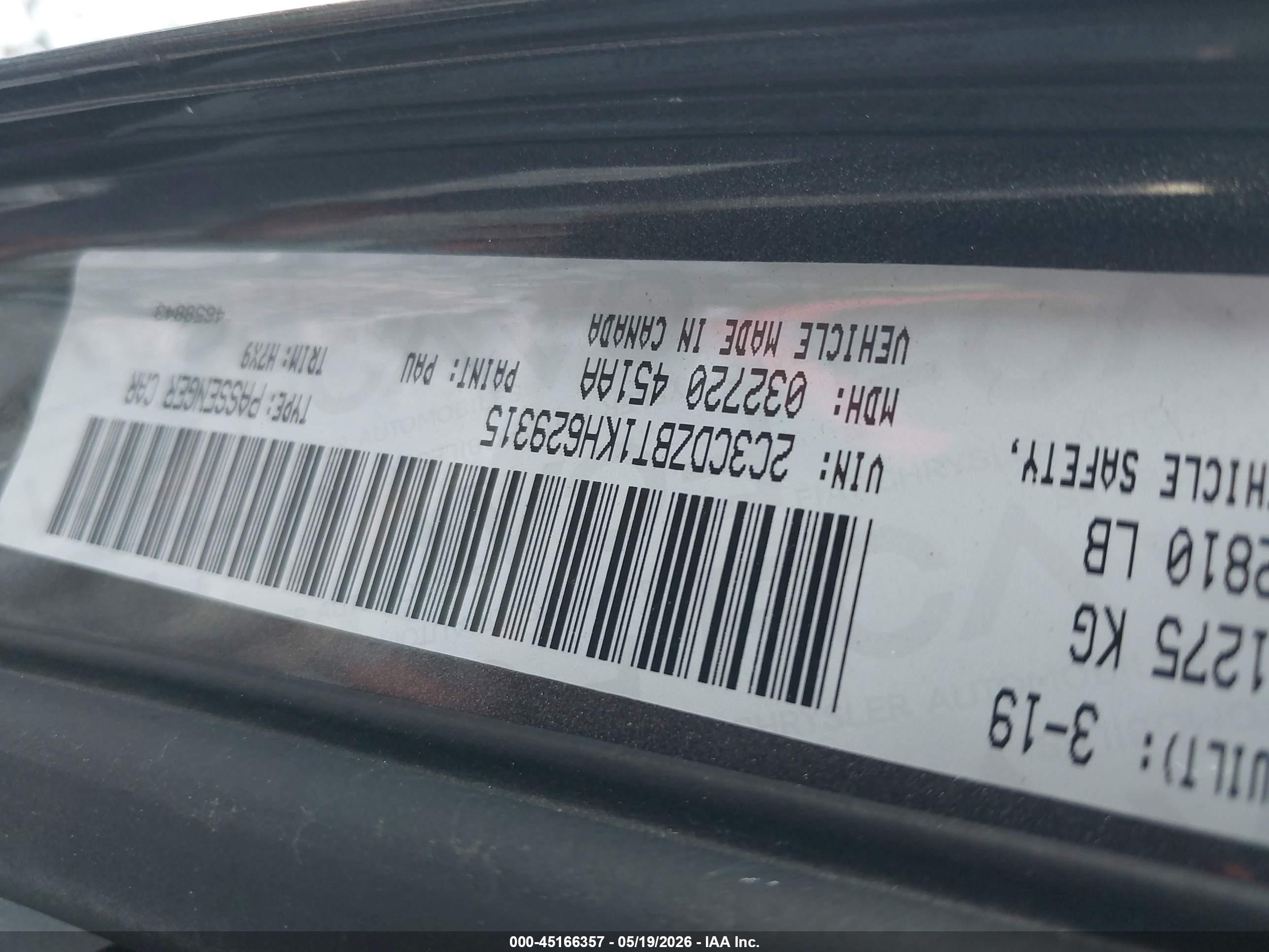 2019 Dodge Challenger R/t Black vin: 2C3CDZBT1KH629315