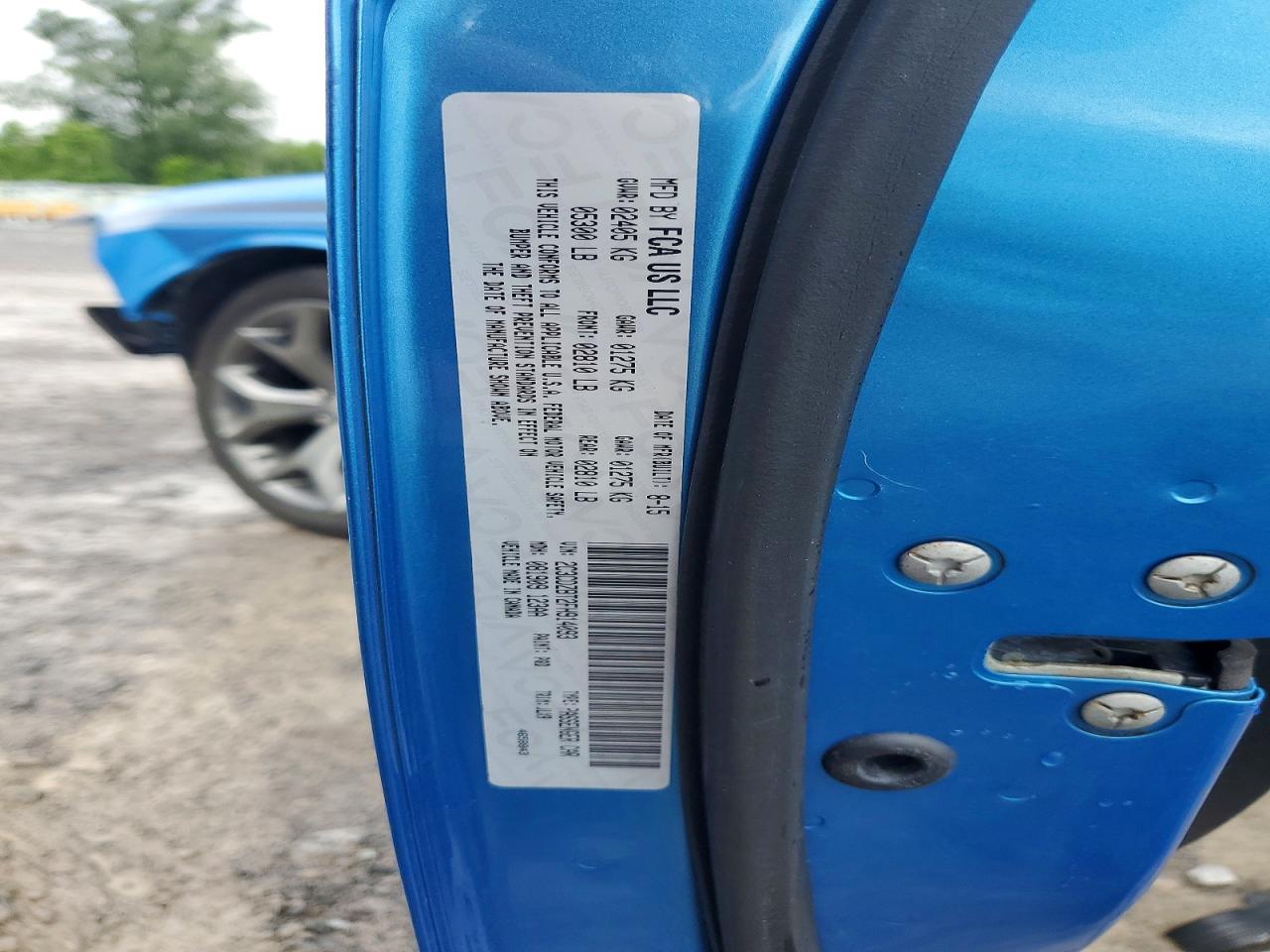 2015 Dodge Challenger Sxt Plus Blue vin: 2C3CDZBT2FH914093
