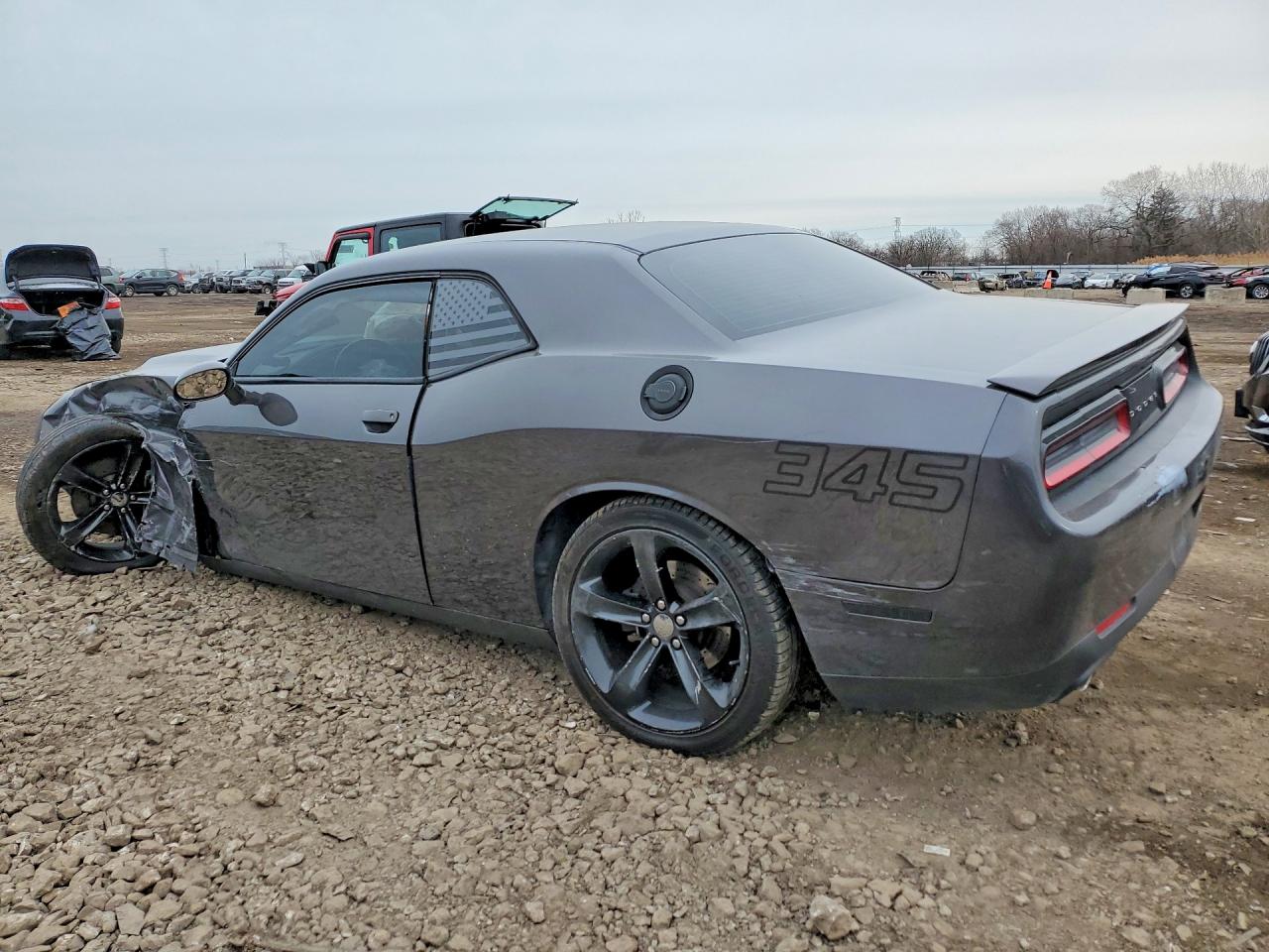 2016 Dodge Challenger R Gray vin: 2C3CDZBT3GH353789