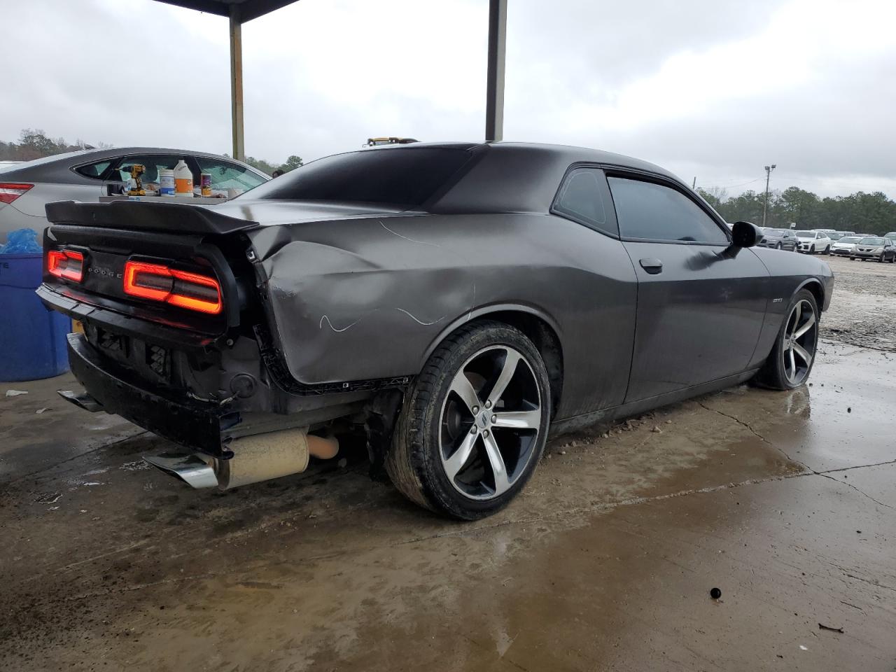 2019 Dodge Challenger R/t Black vin: 2C3CDZBT3KH641420 Damage: Right Qtr Panel, Dent(S) W/ Paint Dmg, > 12 Inches
