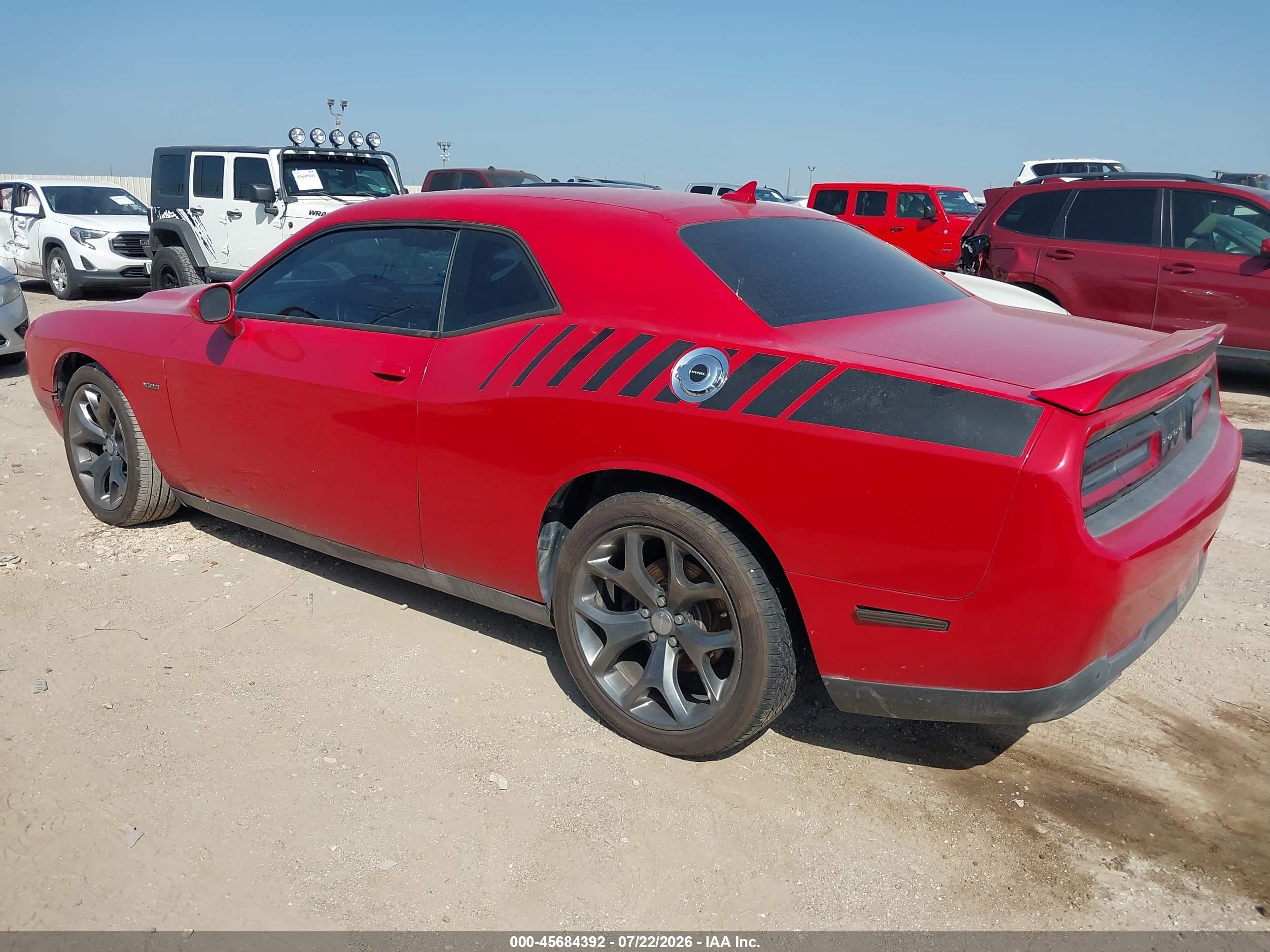 2015 Dodge Challenger R/t Plus Red vin: 2C3CDZBT4FH773480