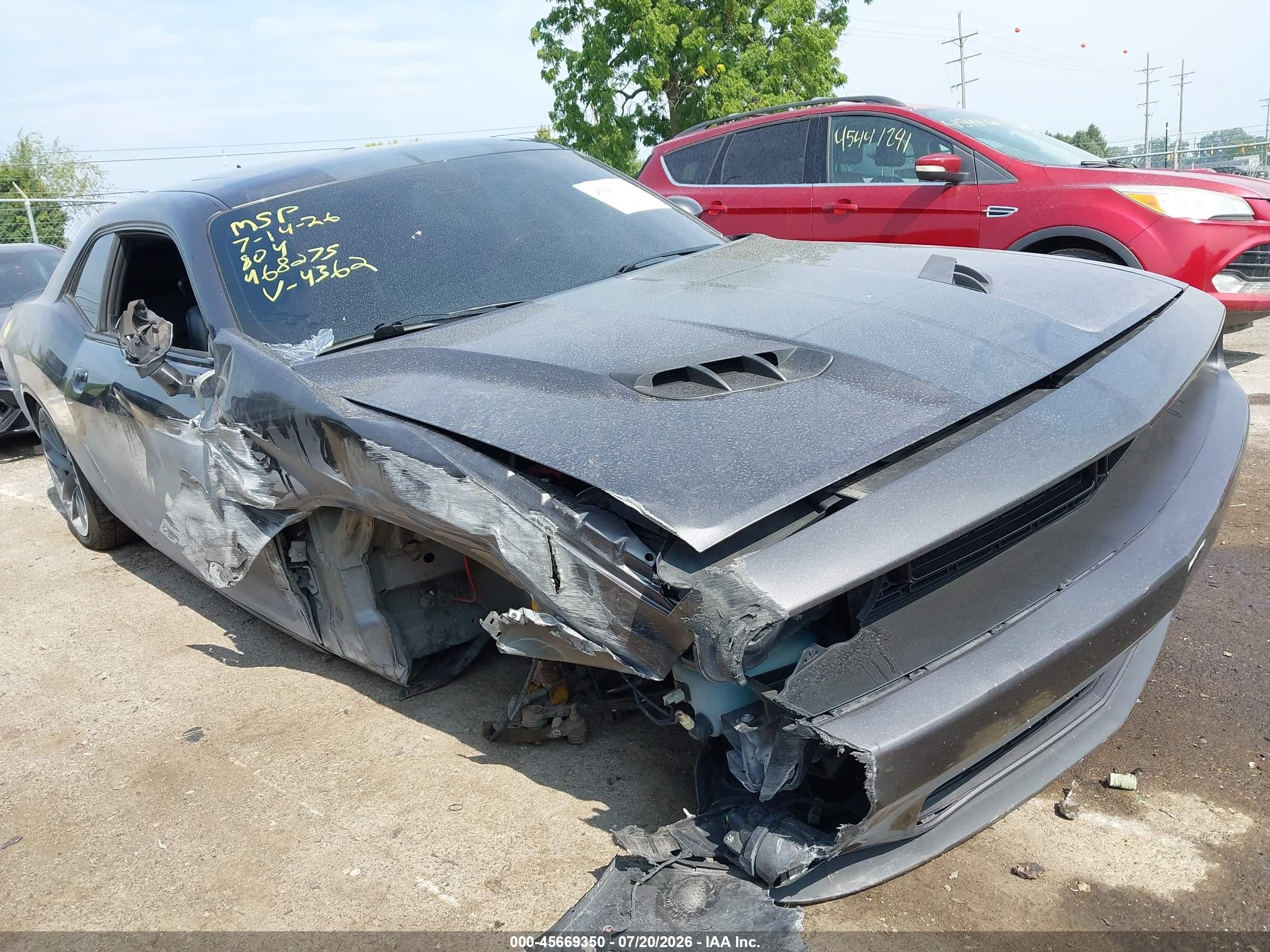 2016 Dodge Challenger R/t Plus Gray vin: 2C3CDZBT4GH264362