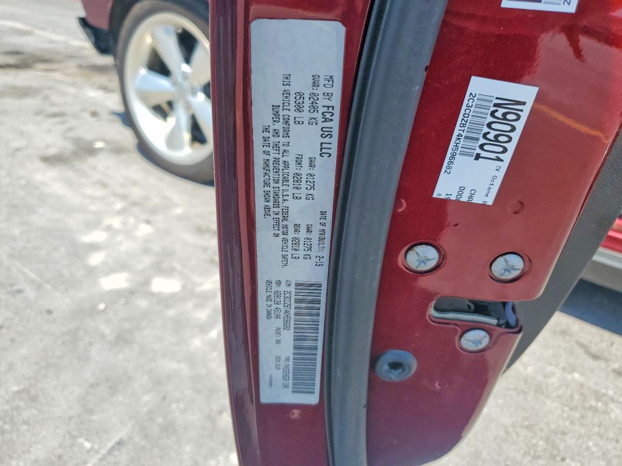 2019 Dodge Challenger R/t Burgundy vin: 2C3CDZBT4KH596682
