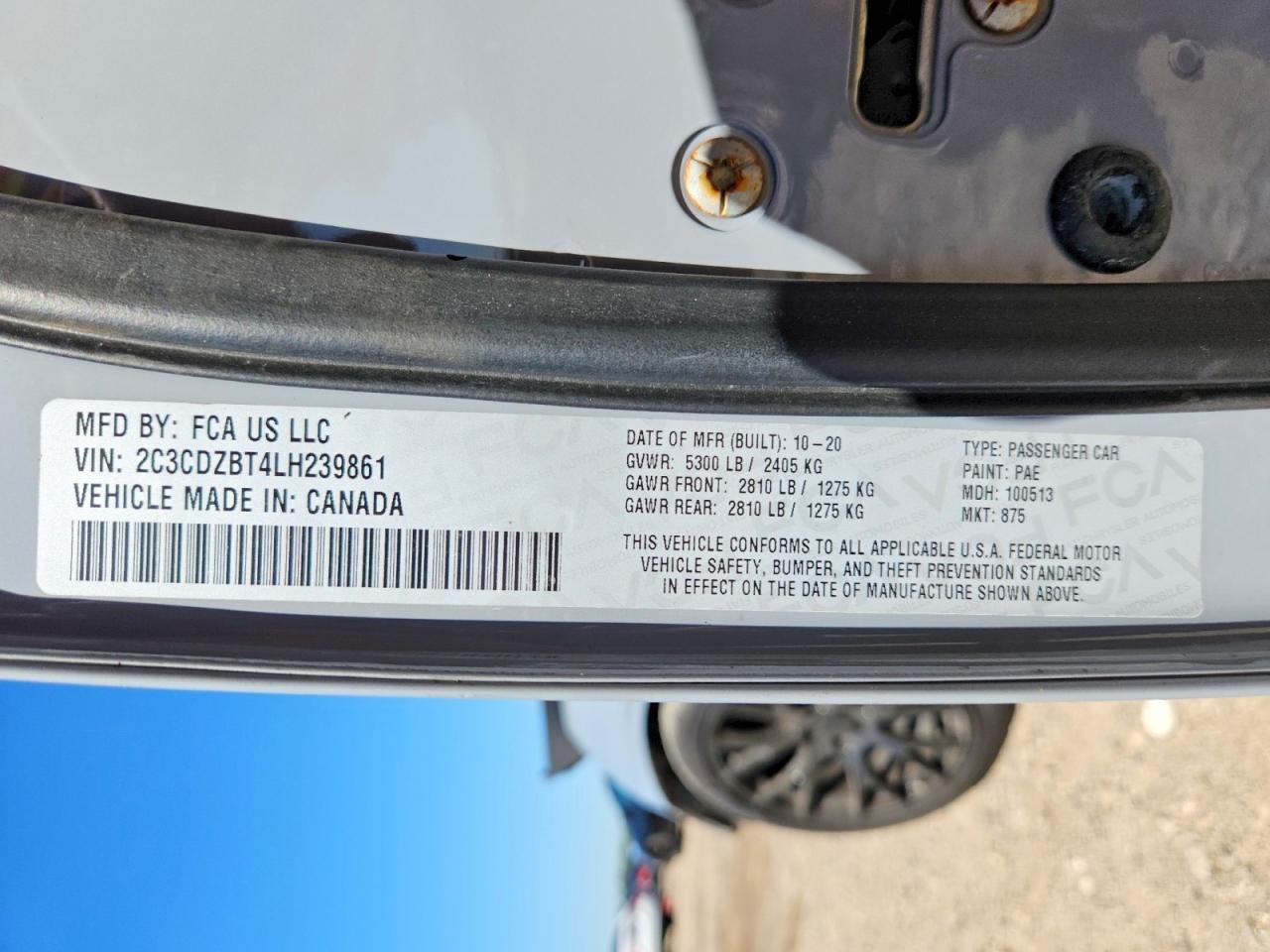 2020 Dodge Challenger R Gray vin: 2C3CDZBT4LH239861