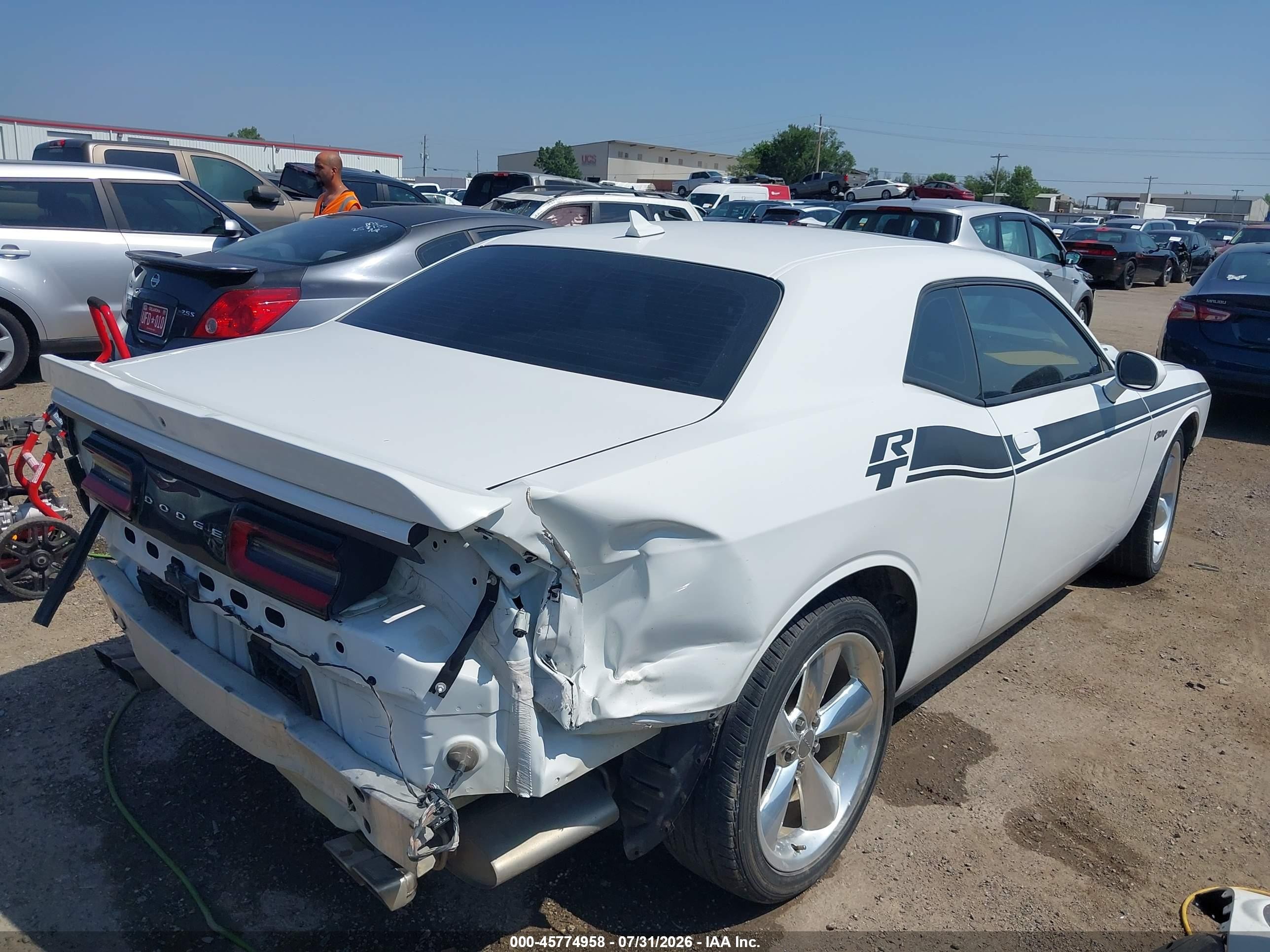 2015 Dodge Challenger R/t Plus White vin: 2C3CDZBT5FH703048