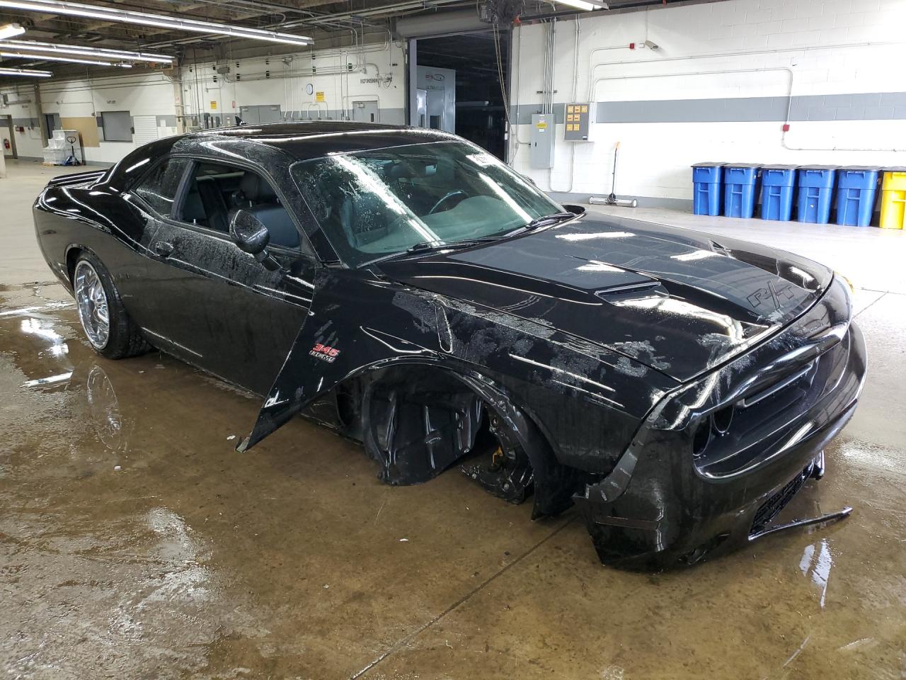 2015 Dodge Challenger Sxt Plus Black vin: 2C3CDZBT5FH744294 Damage: Right Front Door, Dent(S) W/ Paint Dmg, 2 To 3 Inches