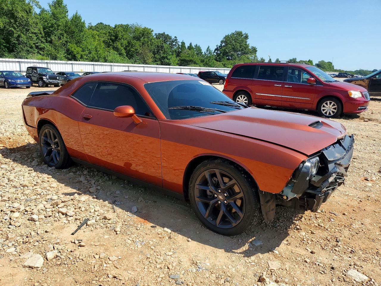 2021 Dodge Challenger R/t Оранжевый vin: 2C3CDZBT5MH631927