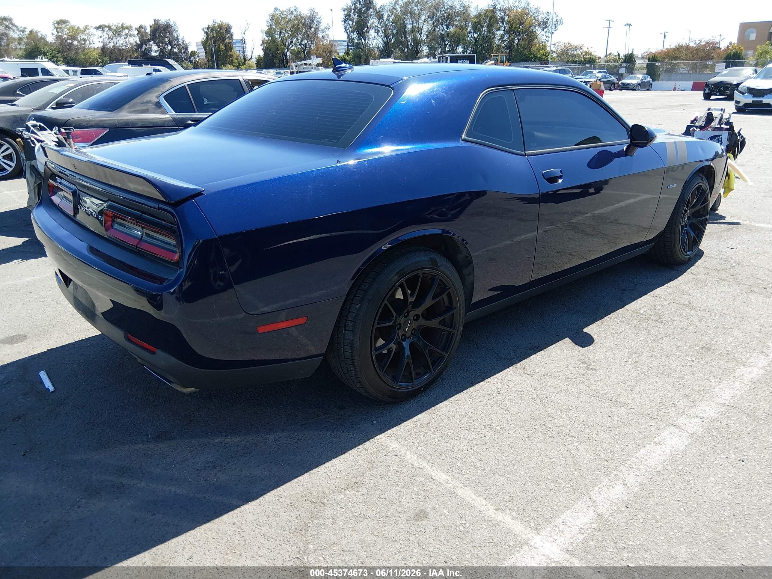 2015 Dodge Challenger R/t Plus Blue vin: 2C3CDZBT7FH708686