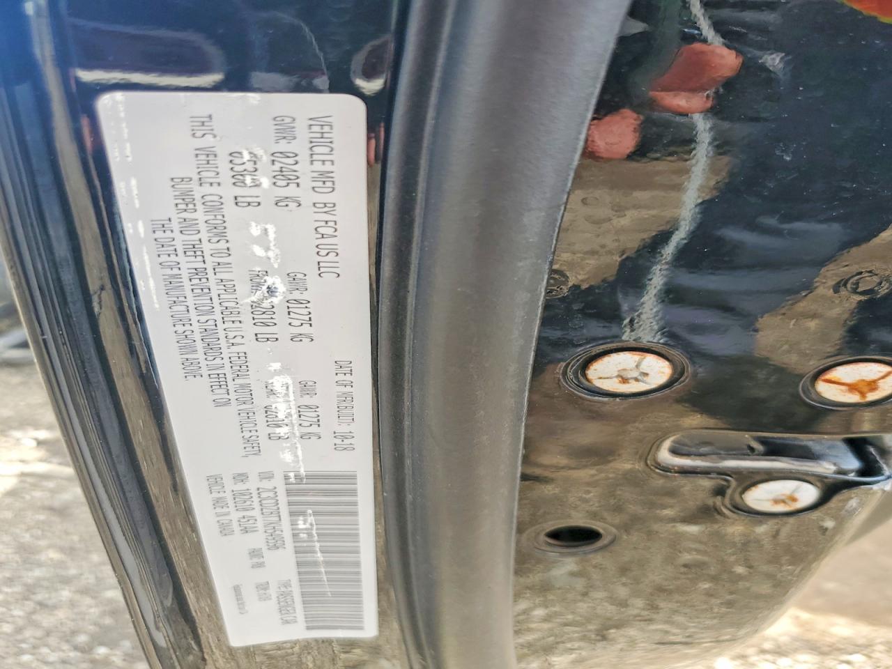 2019 Dodge Challenger R Black vin: 2C3CDZBT7KH549596