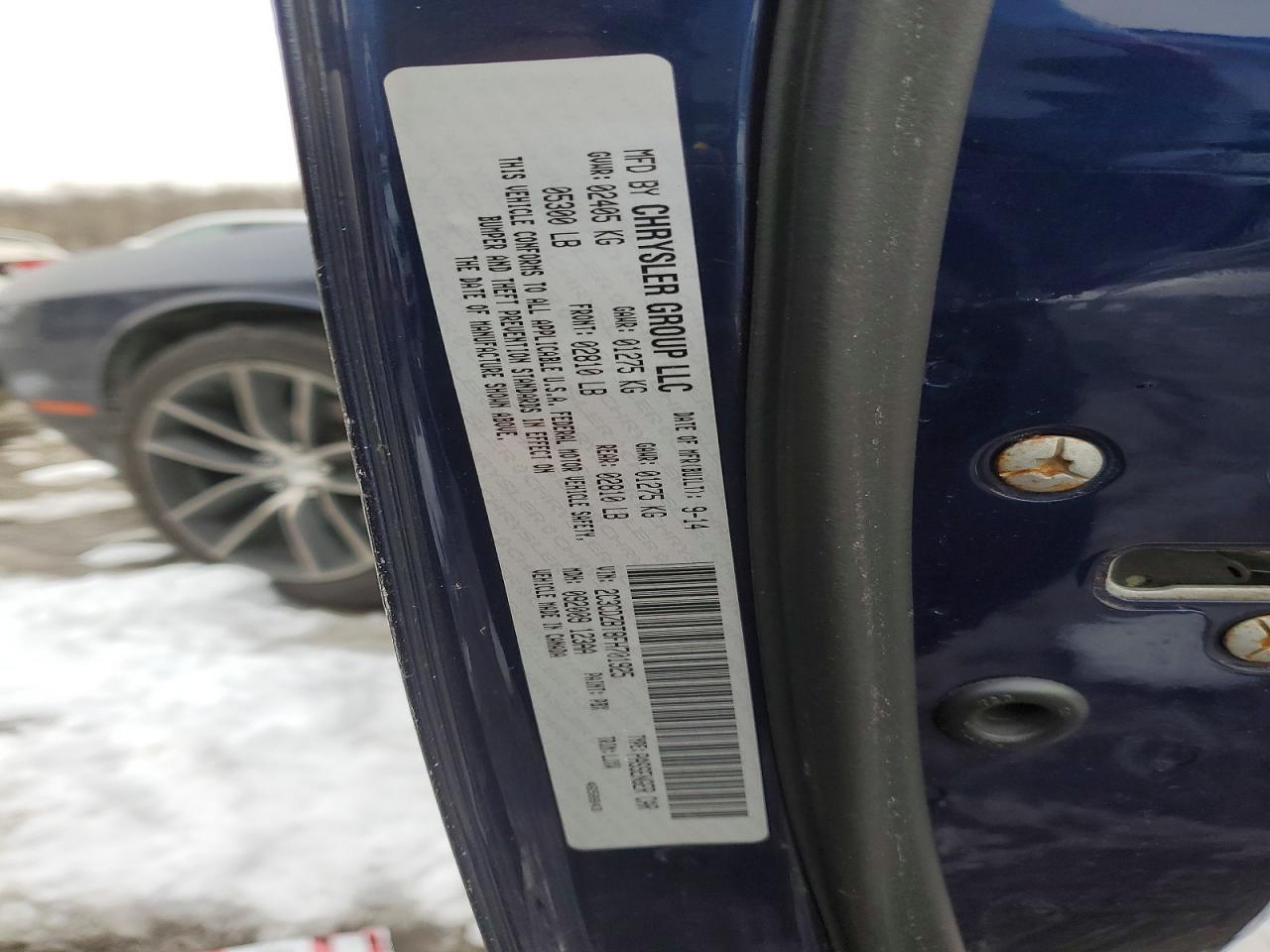2015 Dodge Challenger Sxt Plus Blue vin: 2C3CDZBT8FH701925